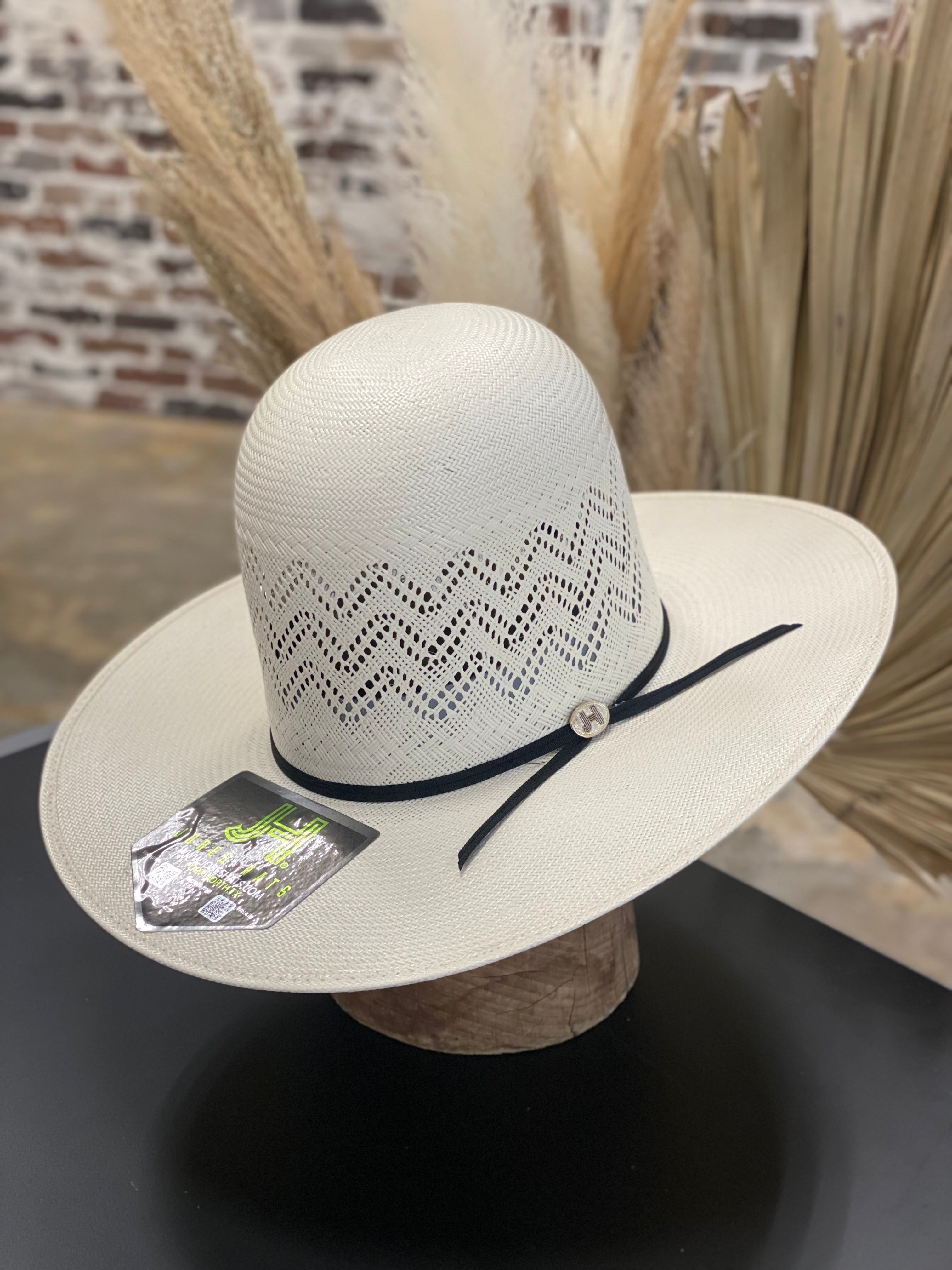 2022 JH White Snake Open Tall Crown (White) – Jobes Hats, LLC display picture 1