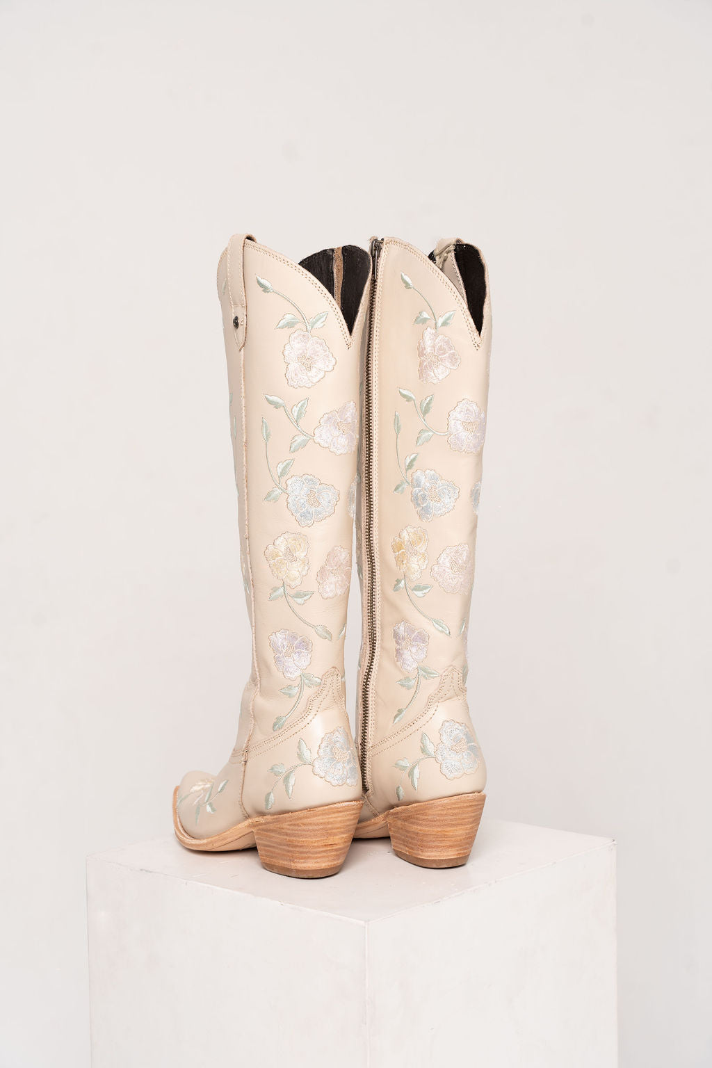 JH Exclusive-Allie Missouri Bone/Pastel Flowers -Womens Boots