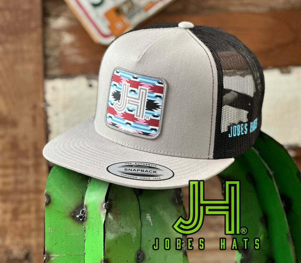 NEW Jobes Hats Trucker - Silver Black Candy Patch - Jobes Hats