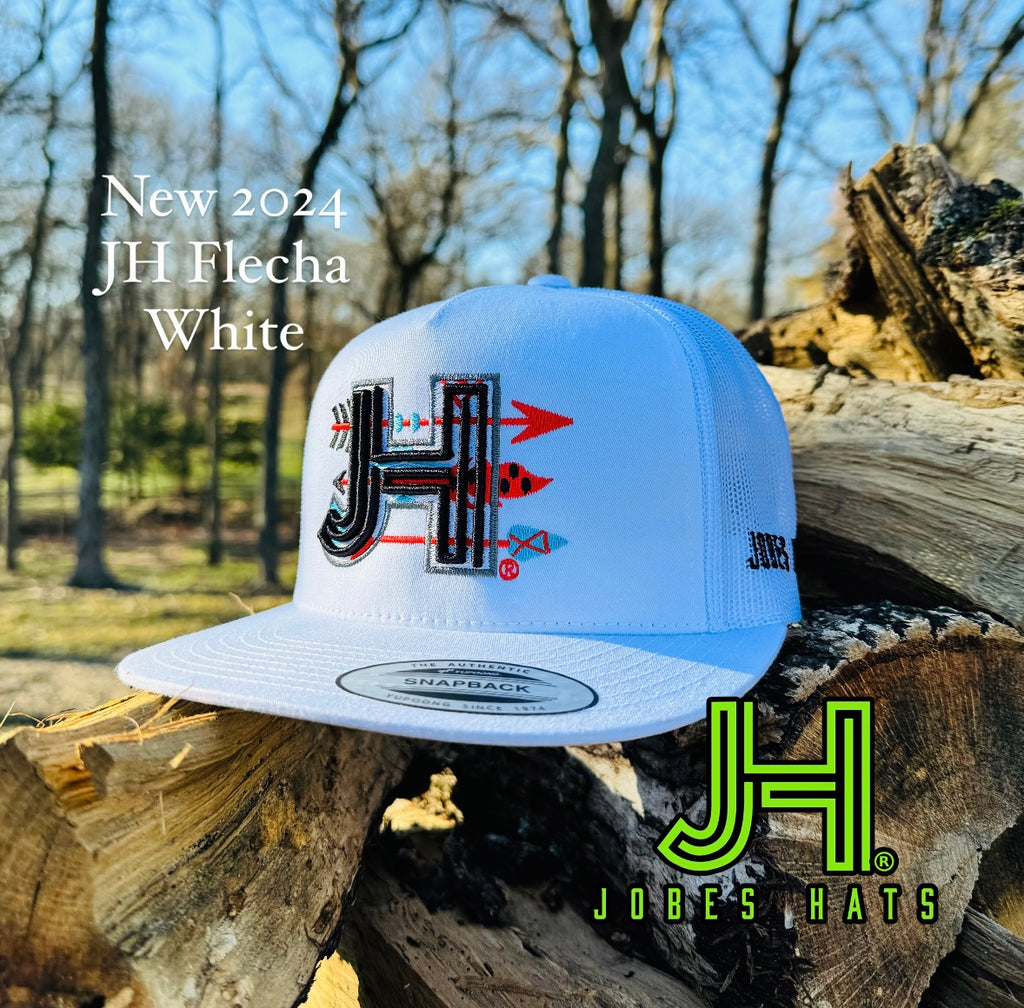 NEW 2024 JH Cap- All White JH Flecha cap - Jobes Hats, LLC