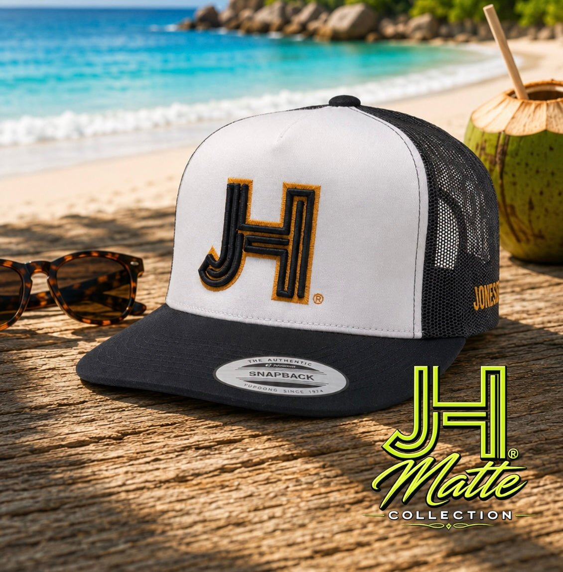 New 2026 Matte Collection- White/Black Black/Mustard outline
