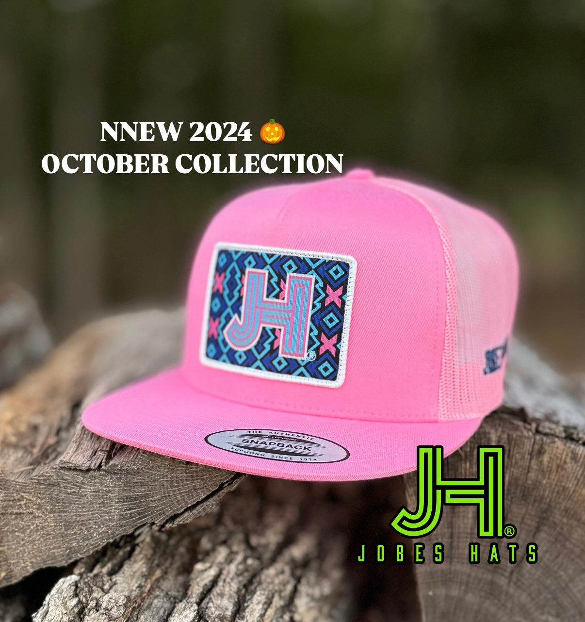 2024 Jobes Hats- All Pink- Pink X patch - Jobes Hats, LLC
