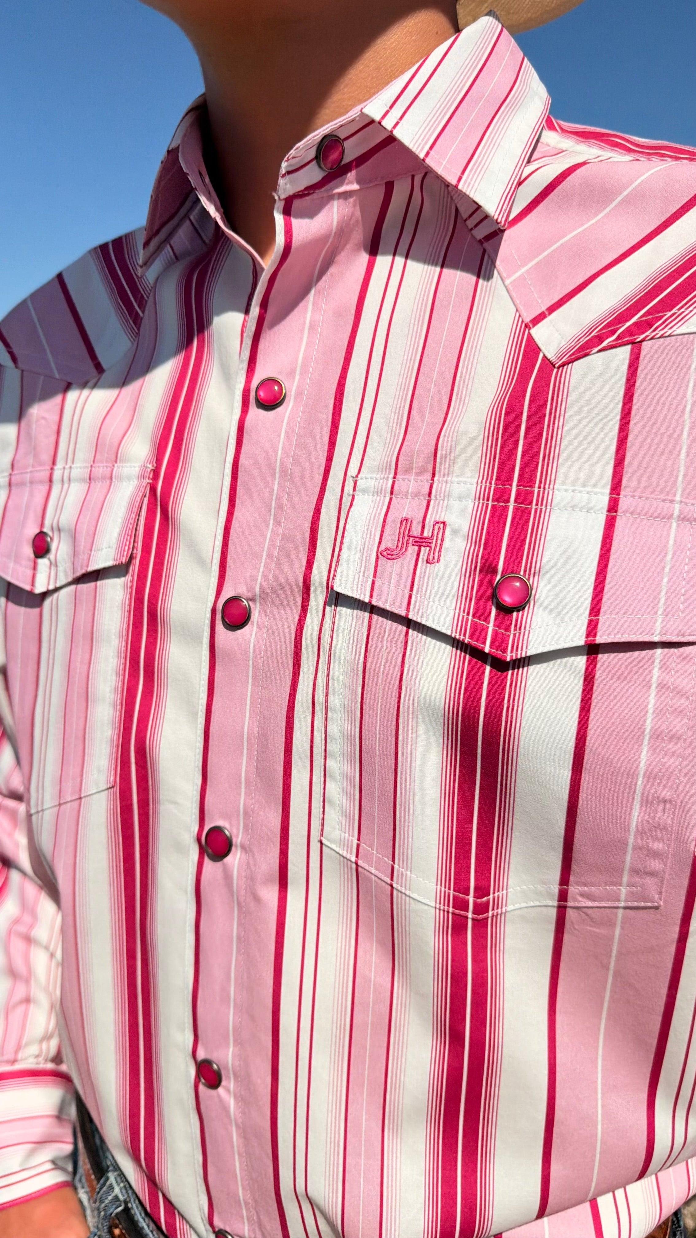 New JH Shirt Retro Collection Pink/White