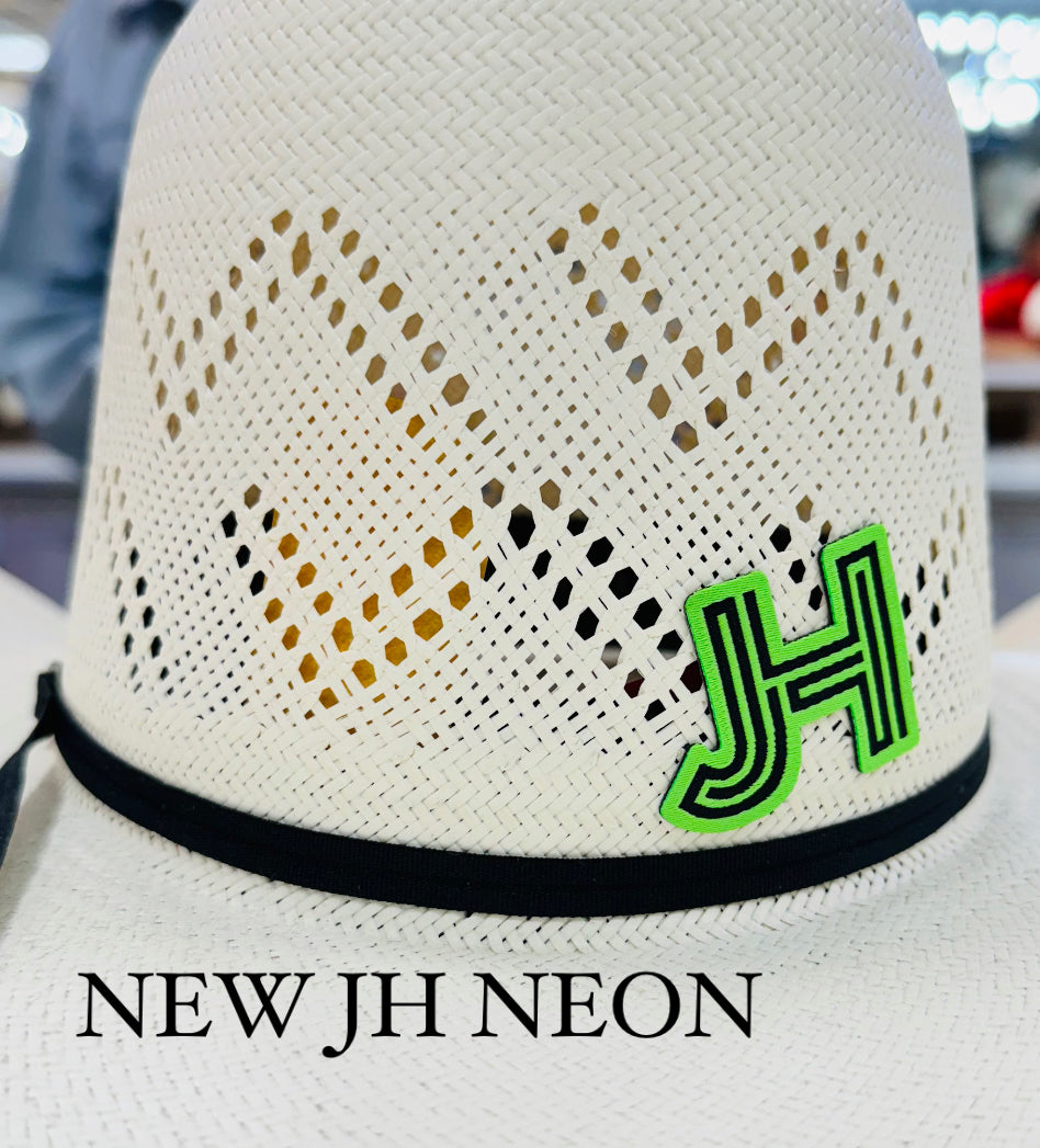2024 Jobes Hats - patch/sticker - JH inverted Neon/Black - Jobes Hats, LLC