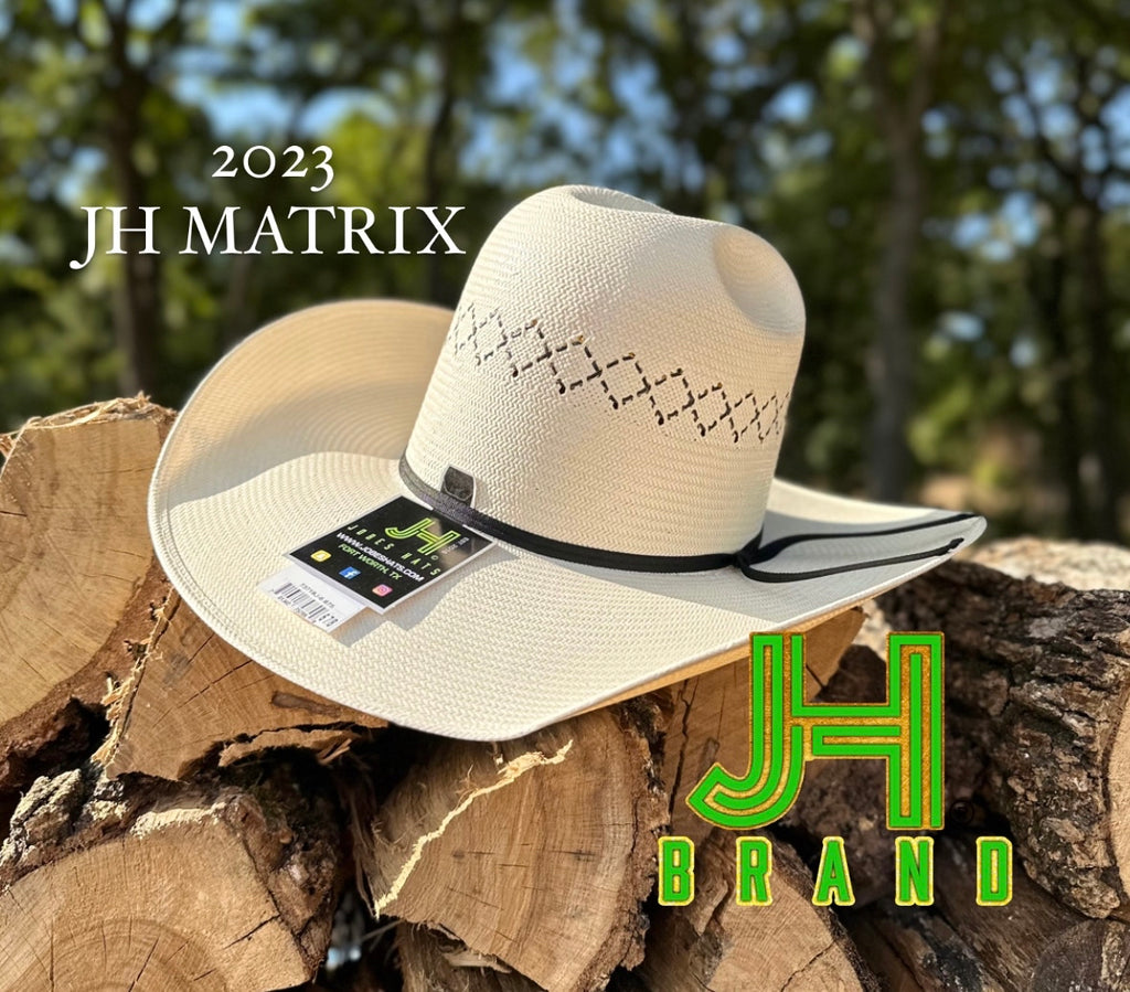 2023 Jobes Hats Straw Hat “MATRIX” 4”1/4 Brim (Comes open and flat) - Jobes Hats