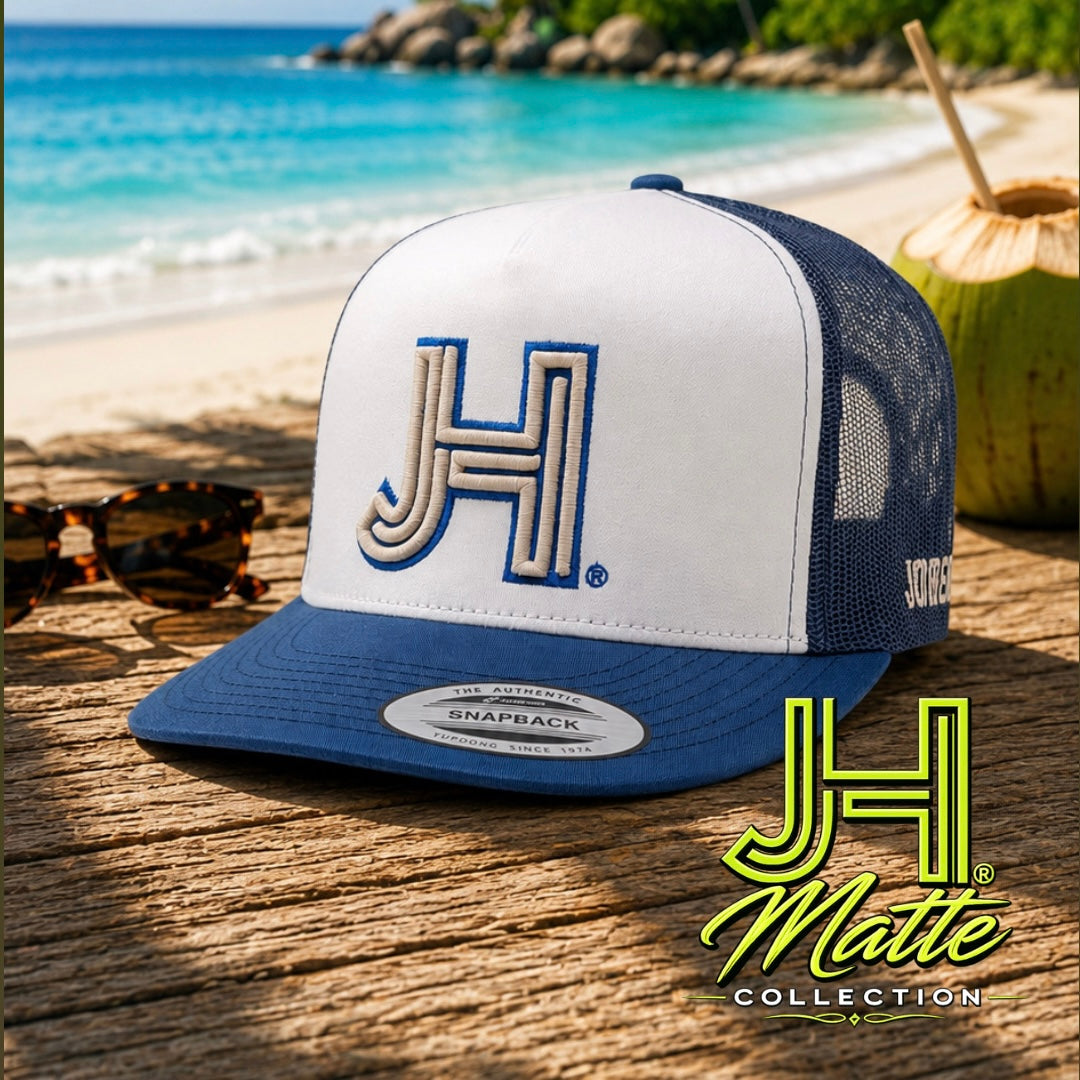 New 2026 Matte Collection- White/Royal Cream/Royal Blue outline