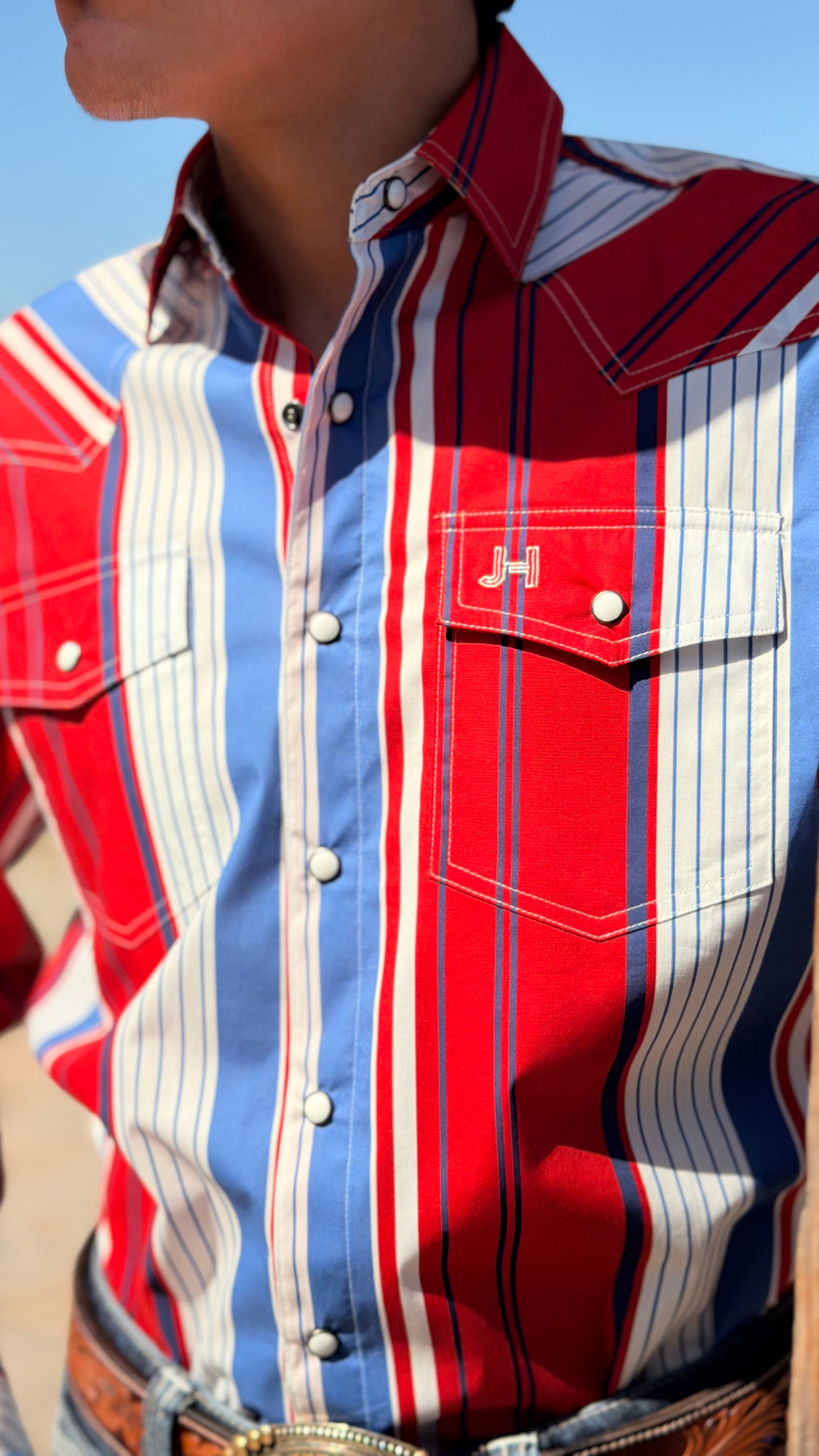 New JH Shirt Retro Collection Red/White/Blue