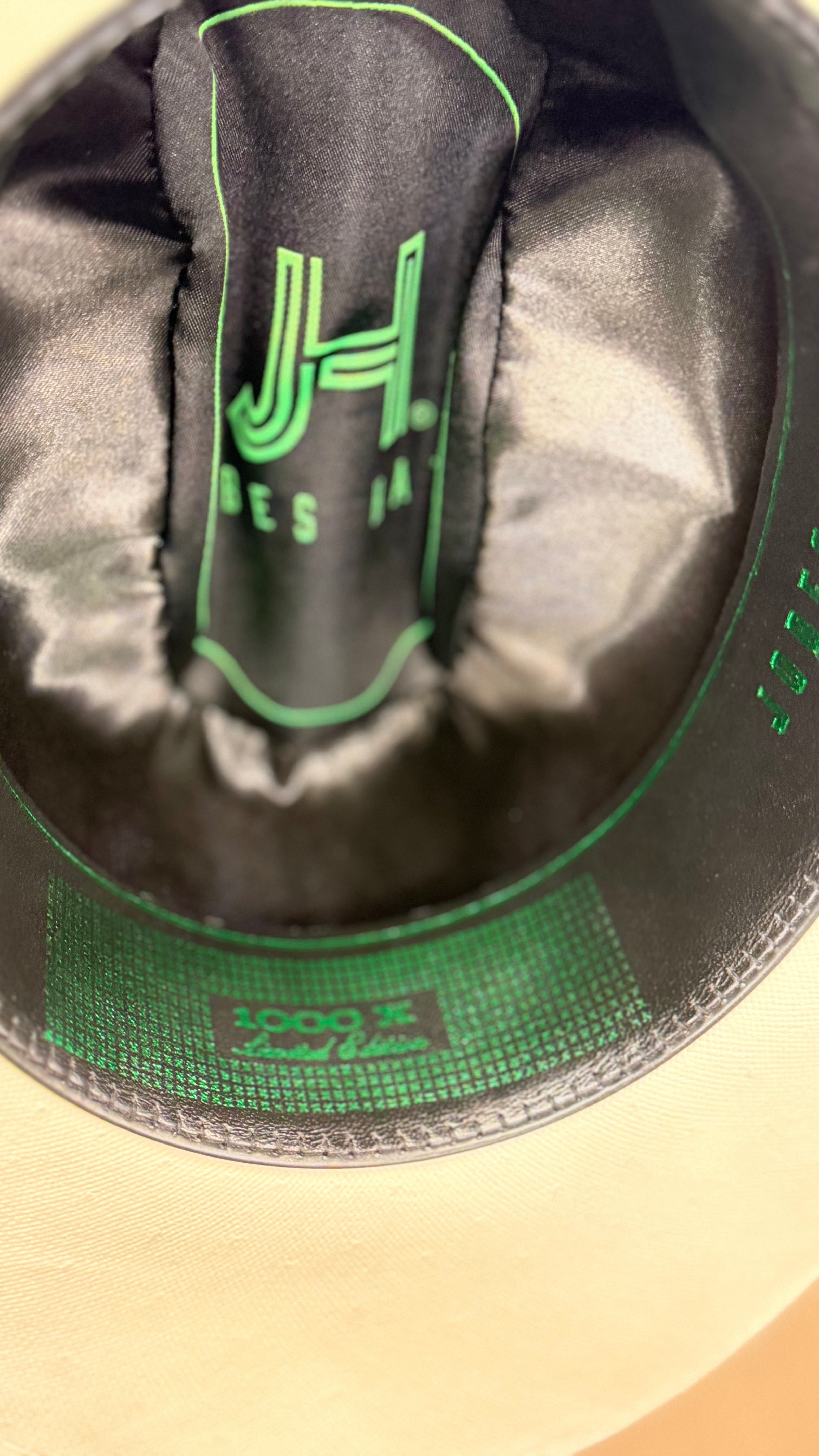 JH 1000X ‘’El Elegante” 3’’1/2 Brim (Real Ostrich Black band)