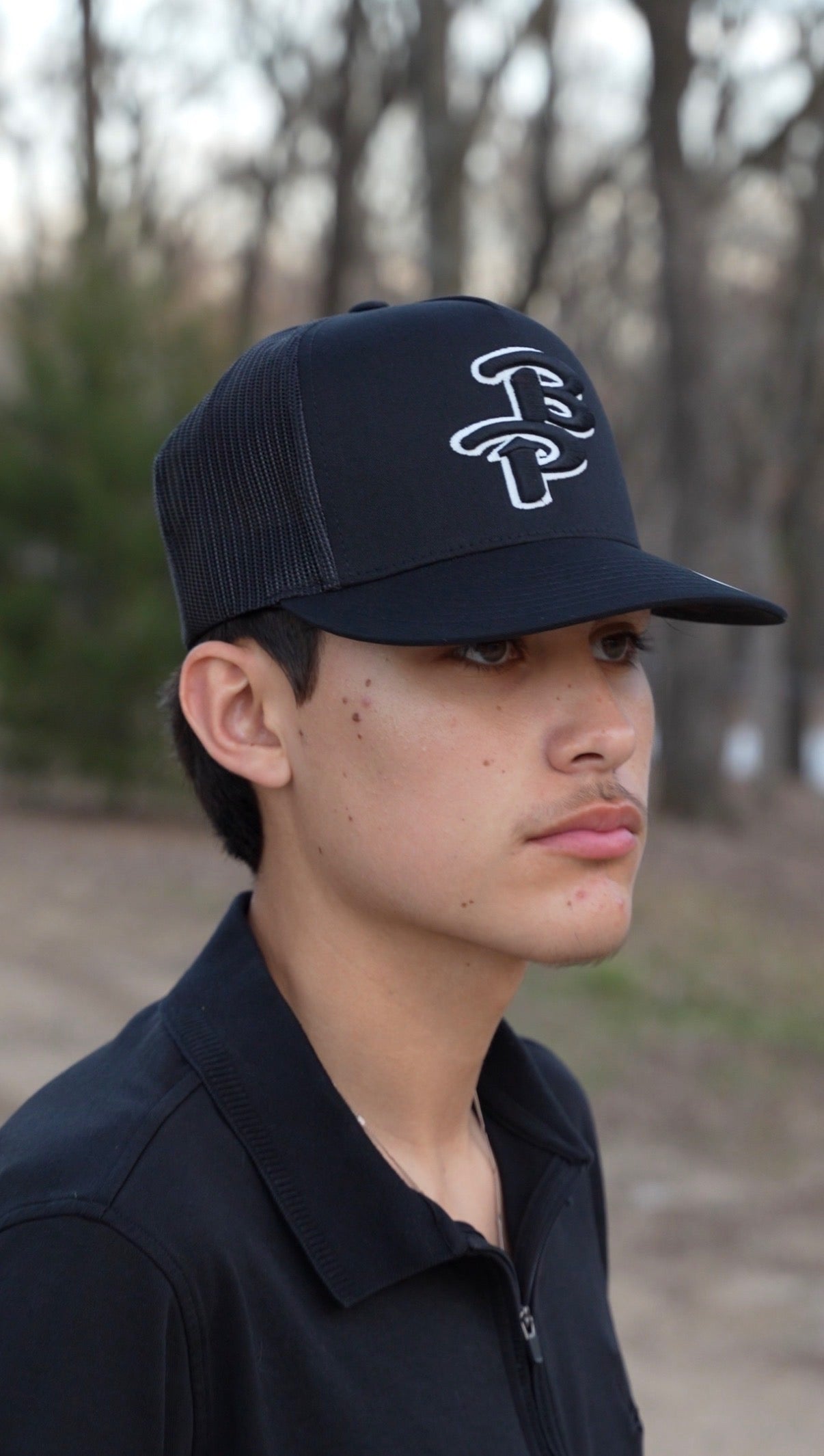 BP OG Black/White Cap - Jobes Hats, LLC