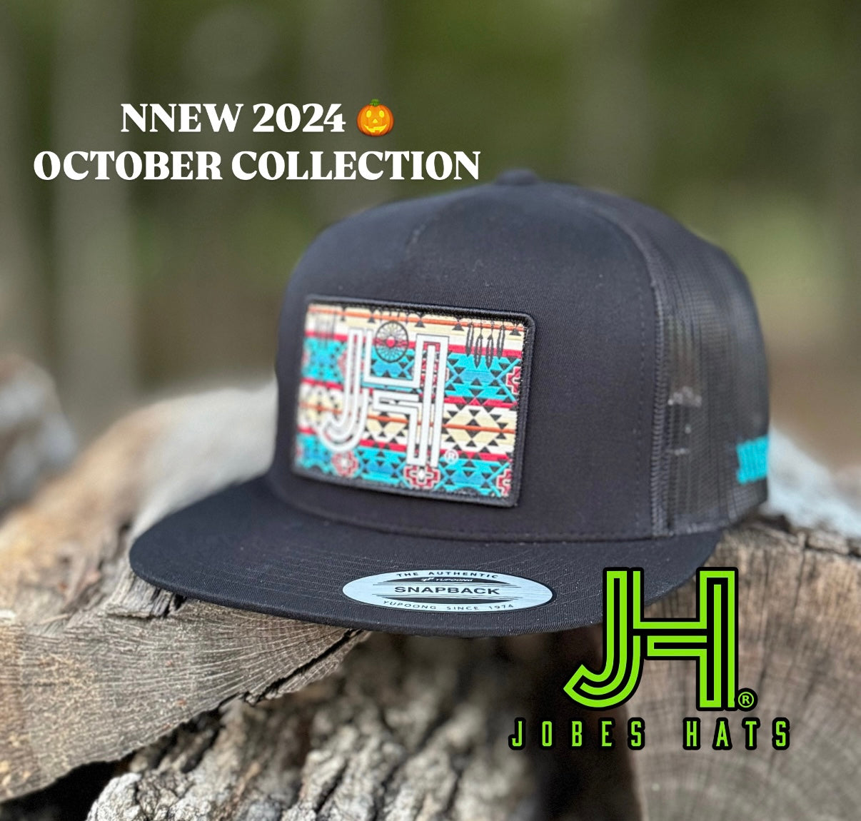 2024 Jobes Hats- All Black Dream Catcher patch - Jobes Hats, LLC