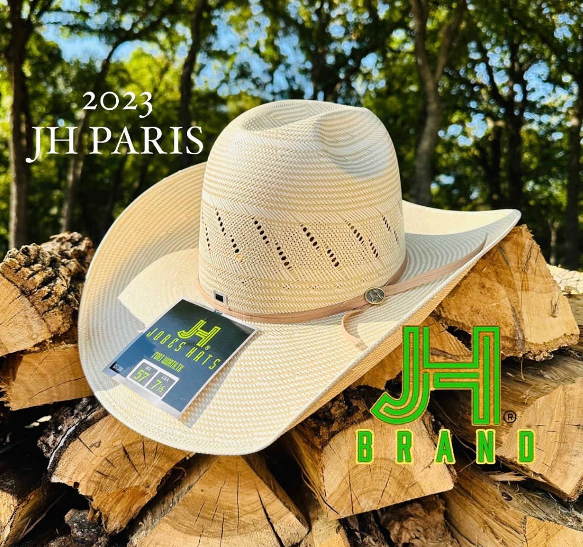 2022 Jobes Hats Straw Hat “Fashion” 4” Brim (Comes open and flat)