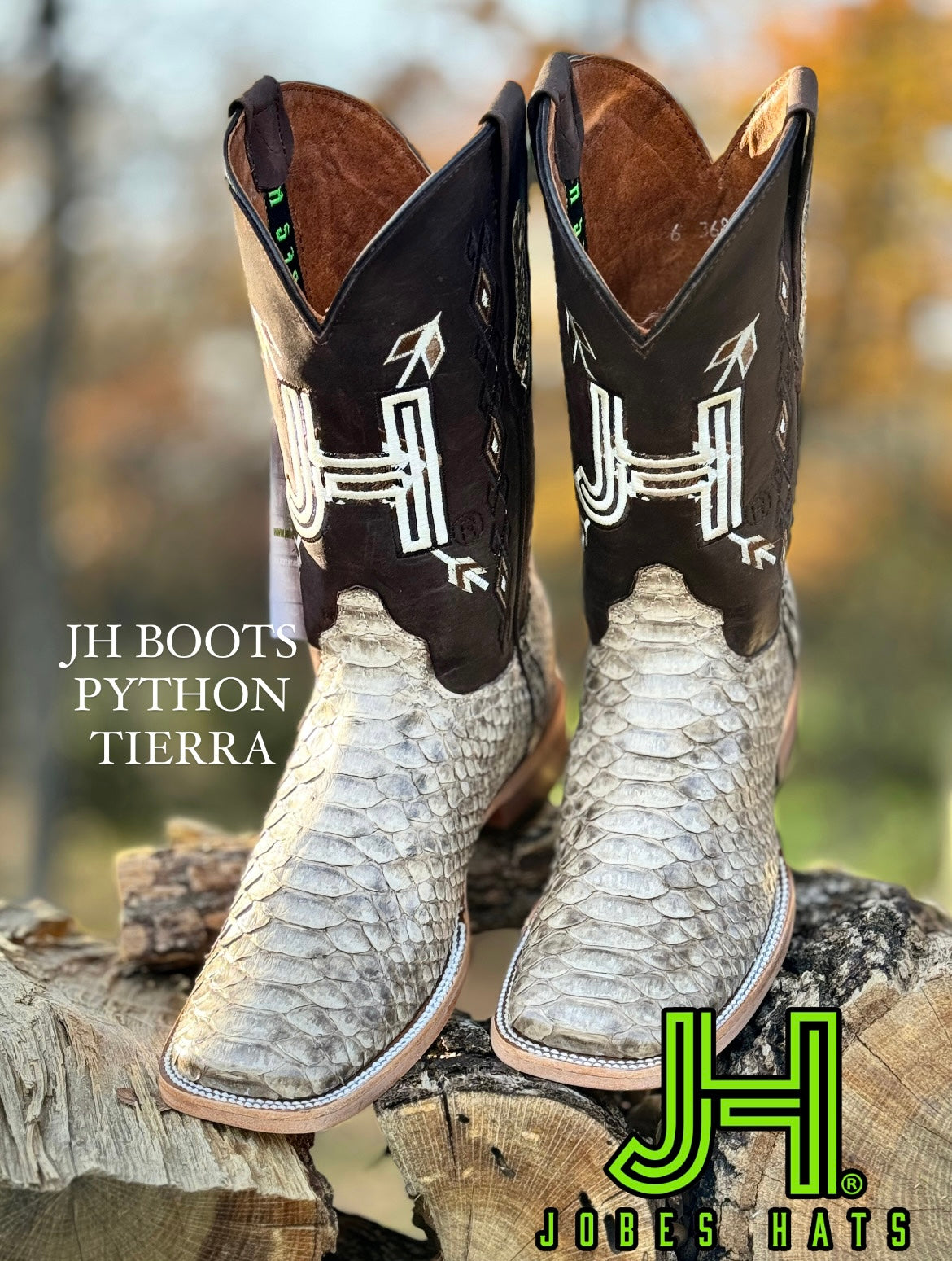 New 2024 Mens JH Python “Tierra” Square Toe Boots | Jobes