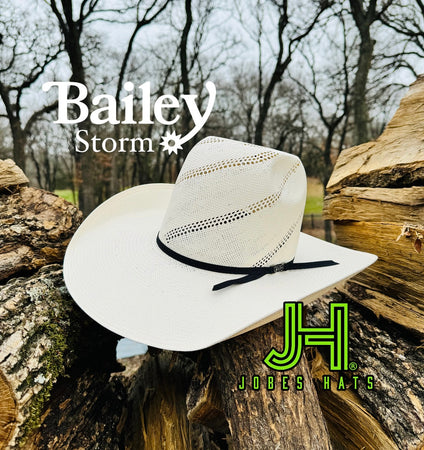 New 2024 Bailey “Storm” 4”1/4 brim (Comes open and flat) - Jobes Hats, LLC