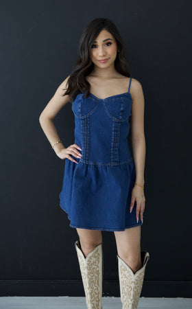 JH Womens Luxxe Denim Dress  #2825 - Jobes Hats, LLC
