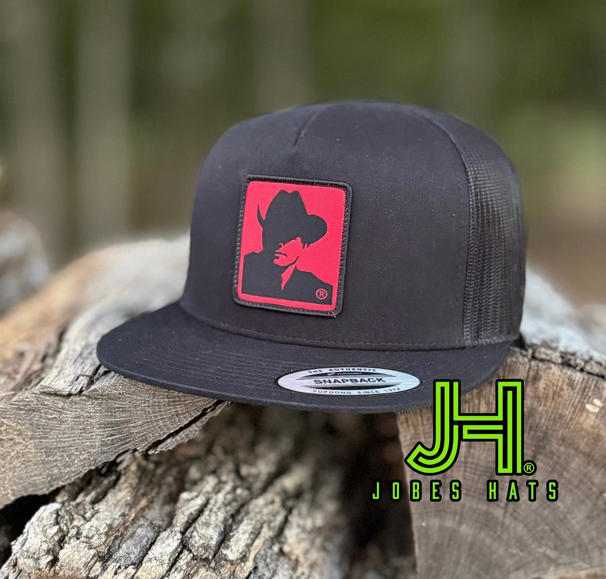 2024 Jobes Hats- All Black Montana Patch - Jobes Hats, LLC