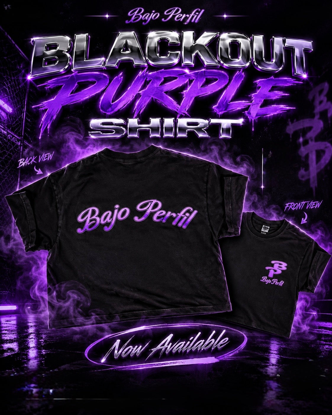 BP blackout purple shirt