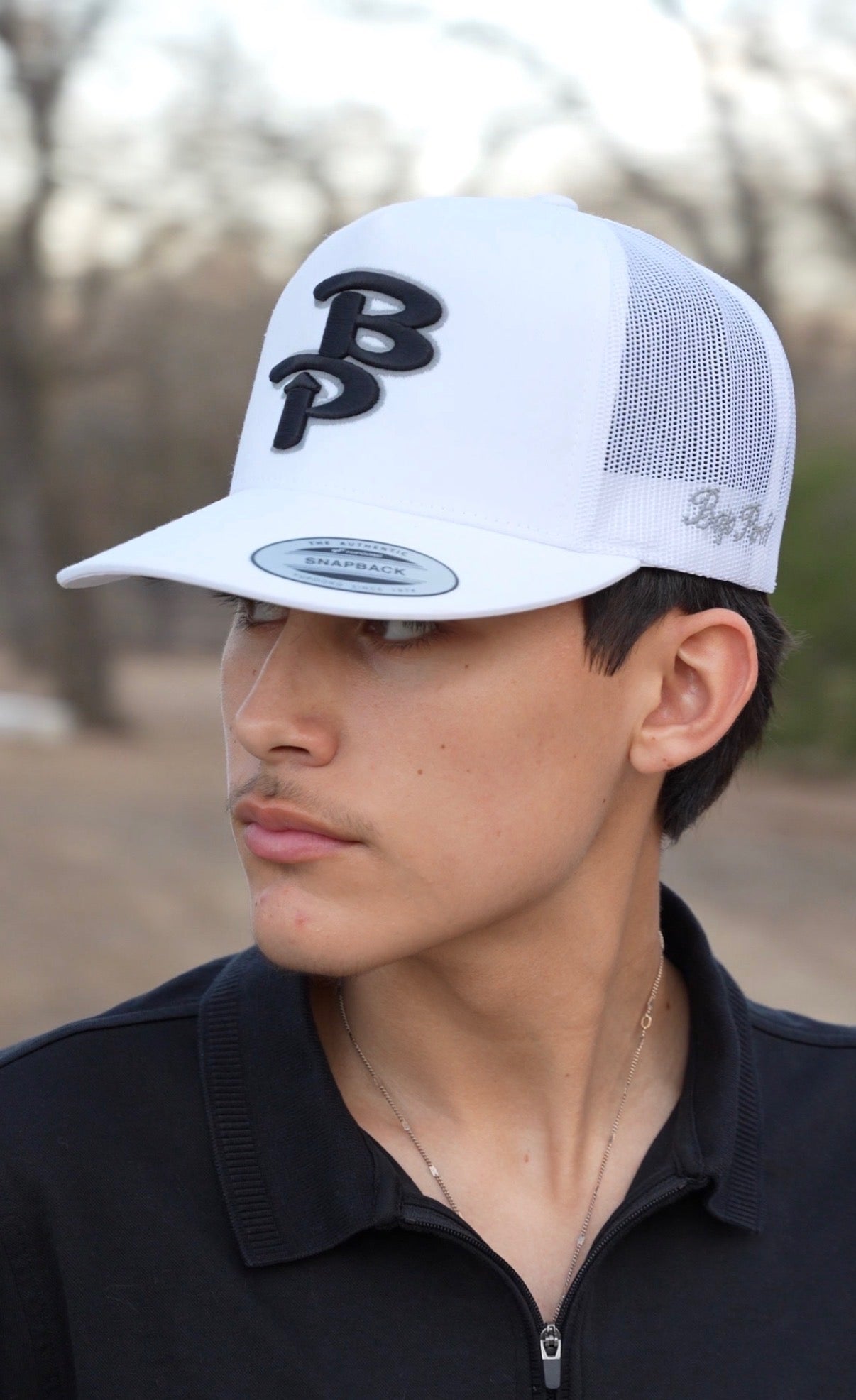 BP OG White/Black/Grey Cap - Jobes Hats, LLC