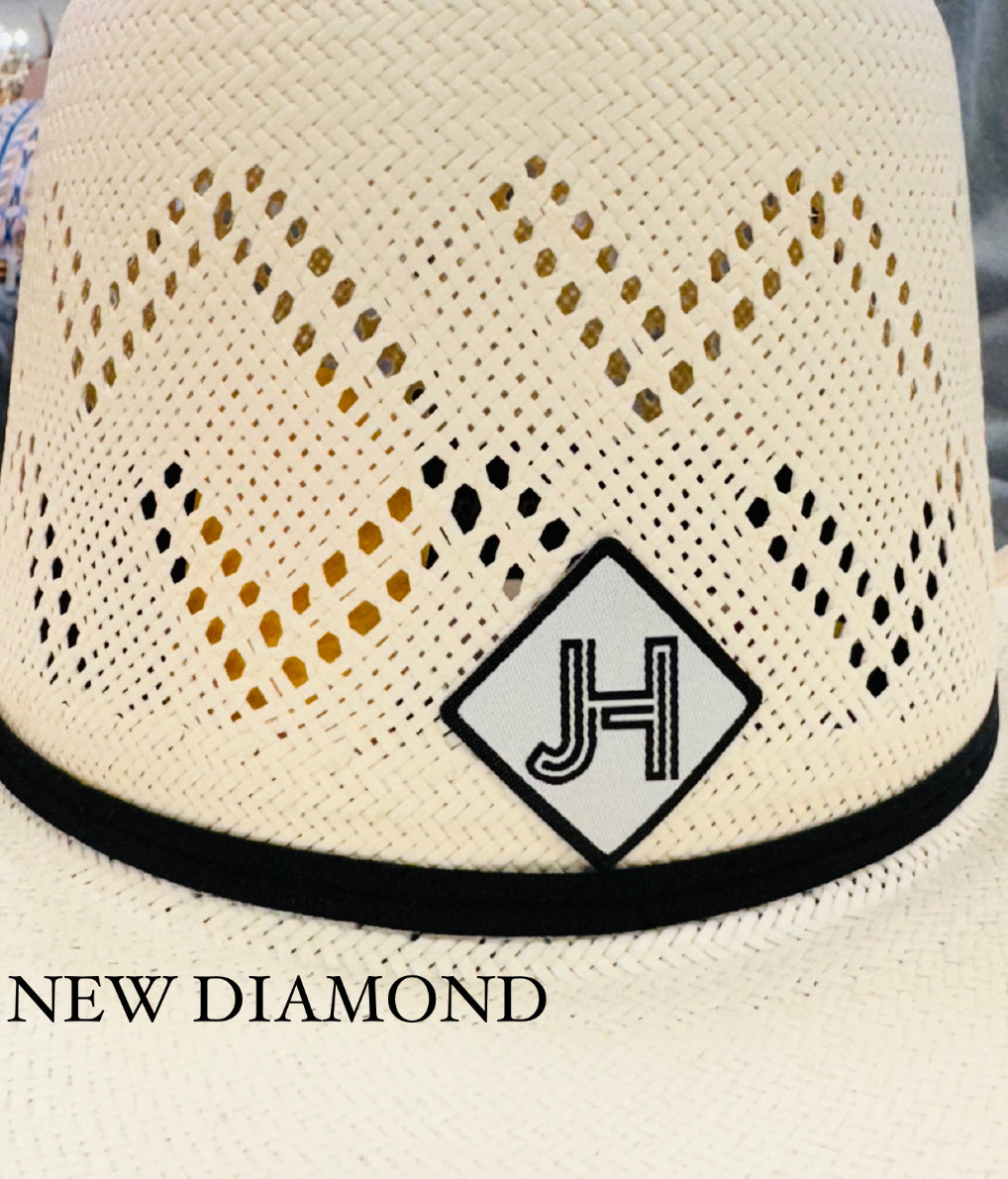 2024 Jobes Hats - patch/sticker - JH Diamond Black/White - Jobes Hats, LLC