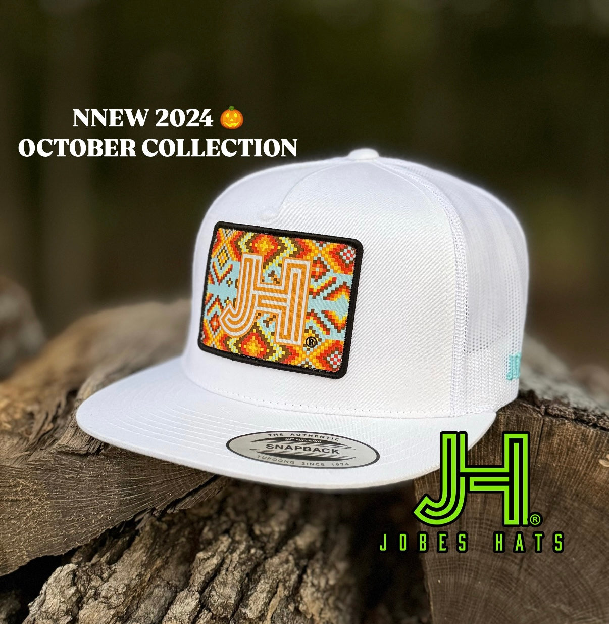 2024 Jobes Hats- All White Tucson patch - Jobes Hats, LLC