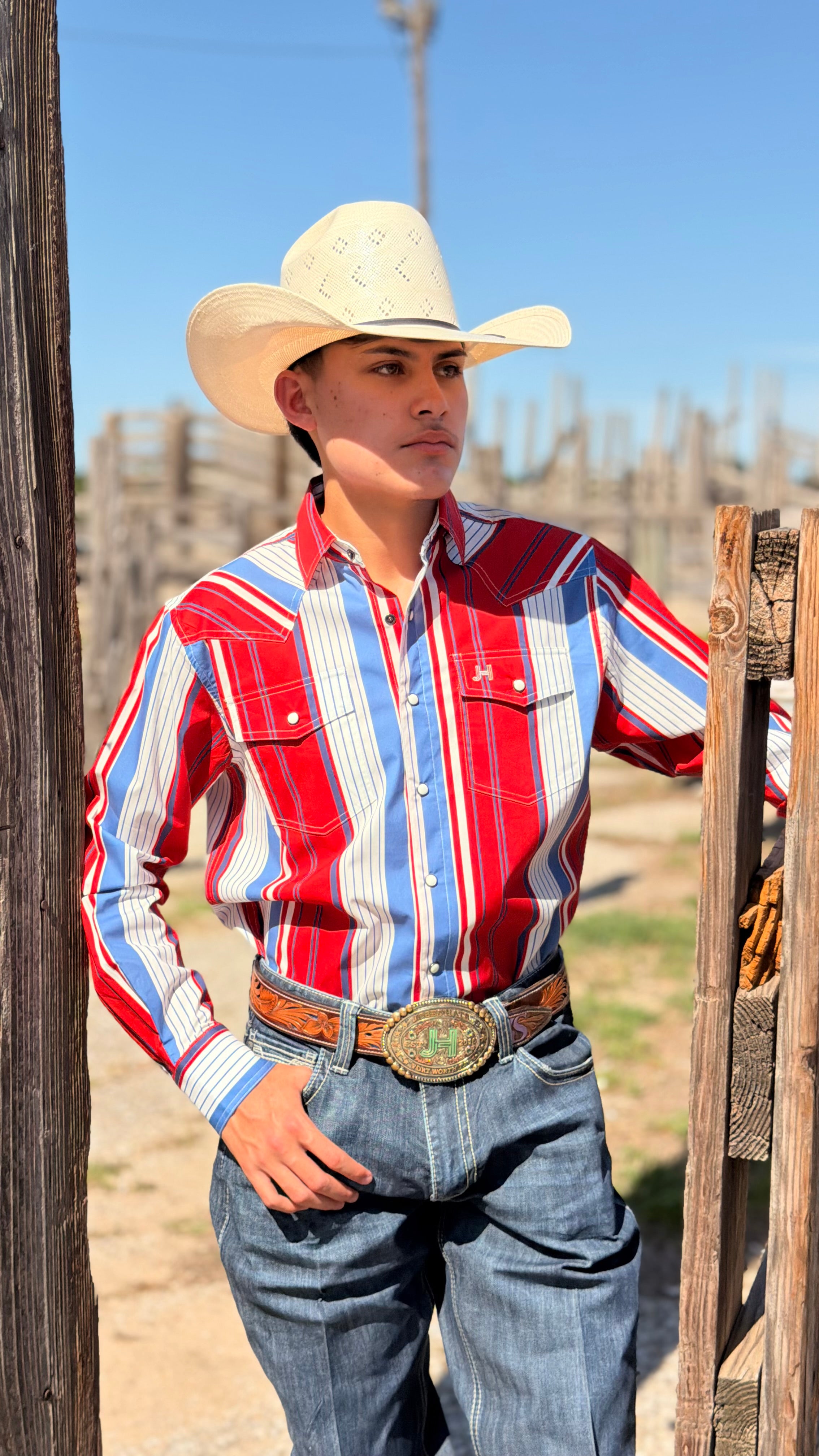 New JH Shirt Retro Collection Red/White/Blue