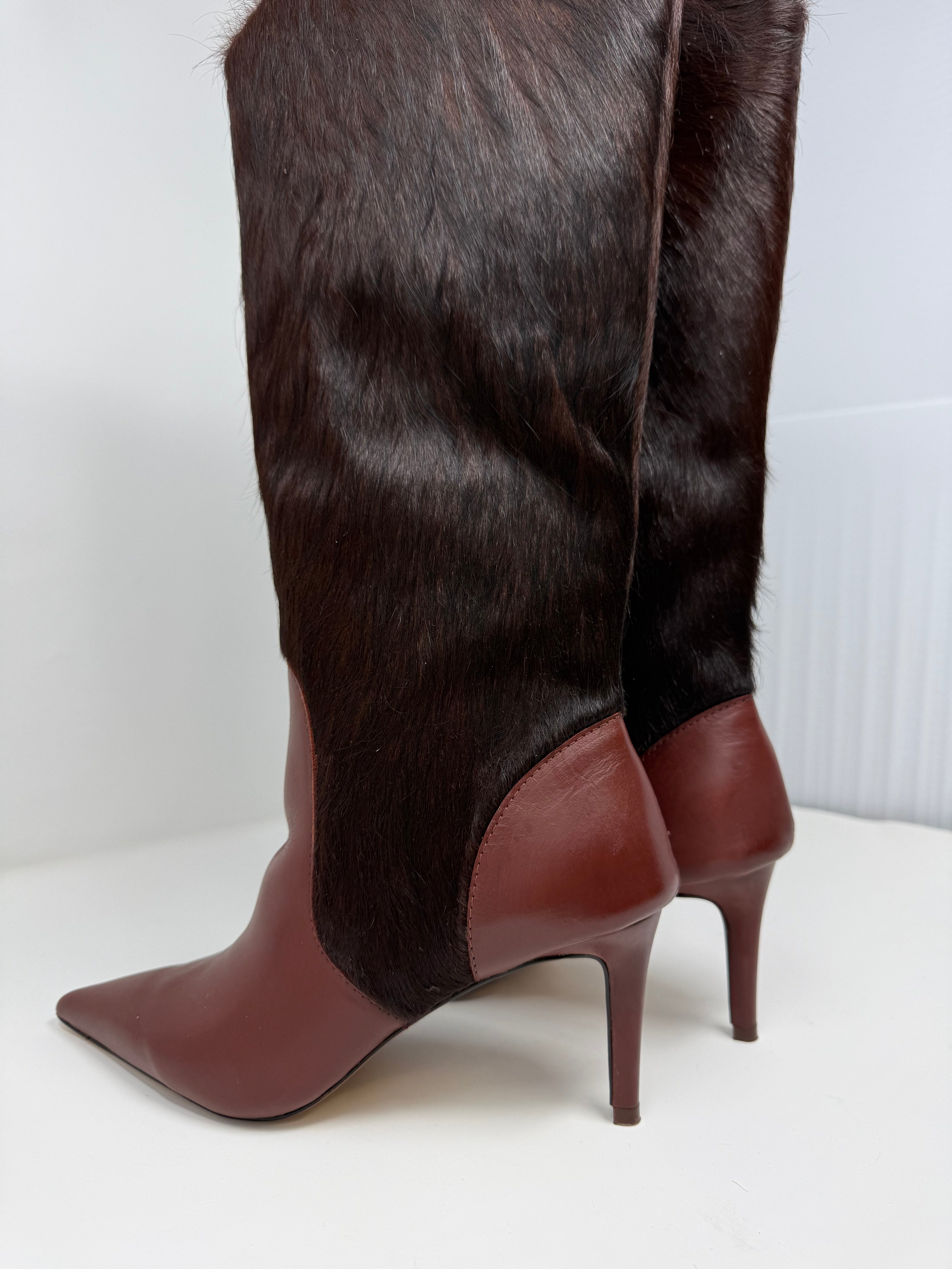 JH Cali Stiletto Boot- Genuine Cowhide  #27 #42-Womens Boots