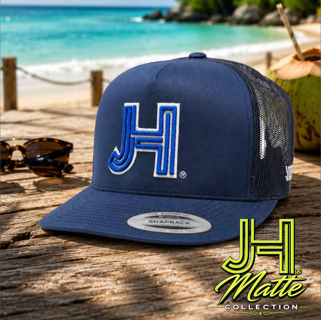 New 2026 Matte Collection- All Navy Royal Blue/Cream outline