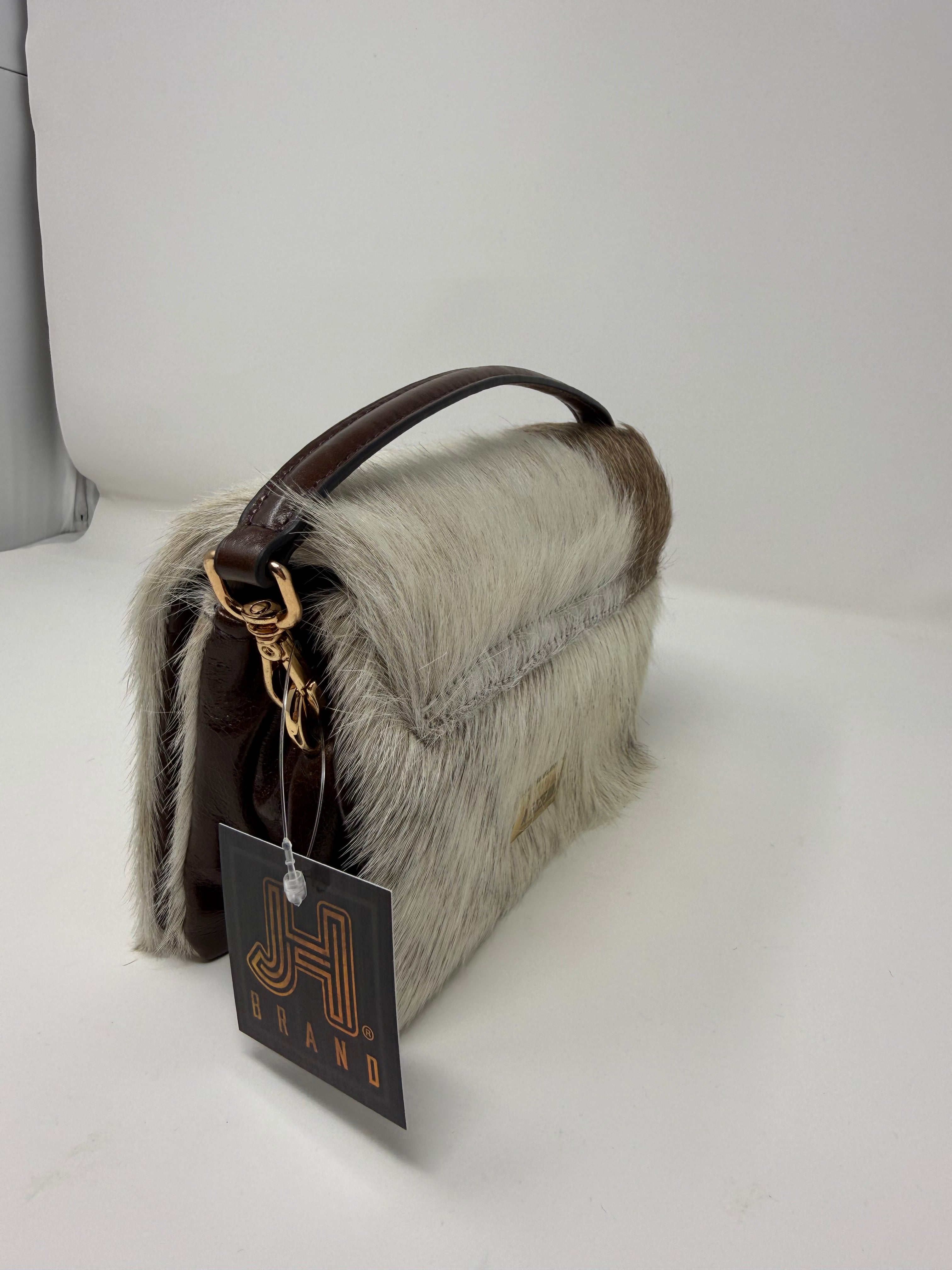 Mini Flap Genuine Cowhide Clutch Purse #4