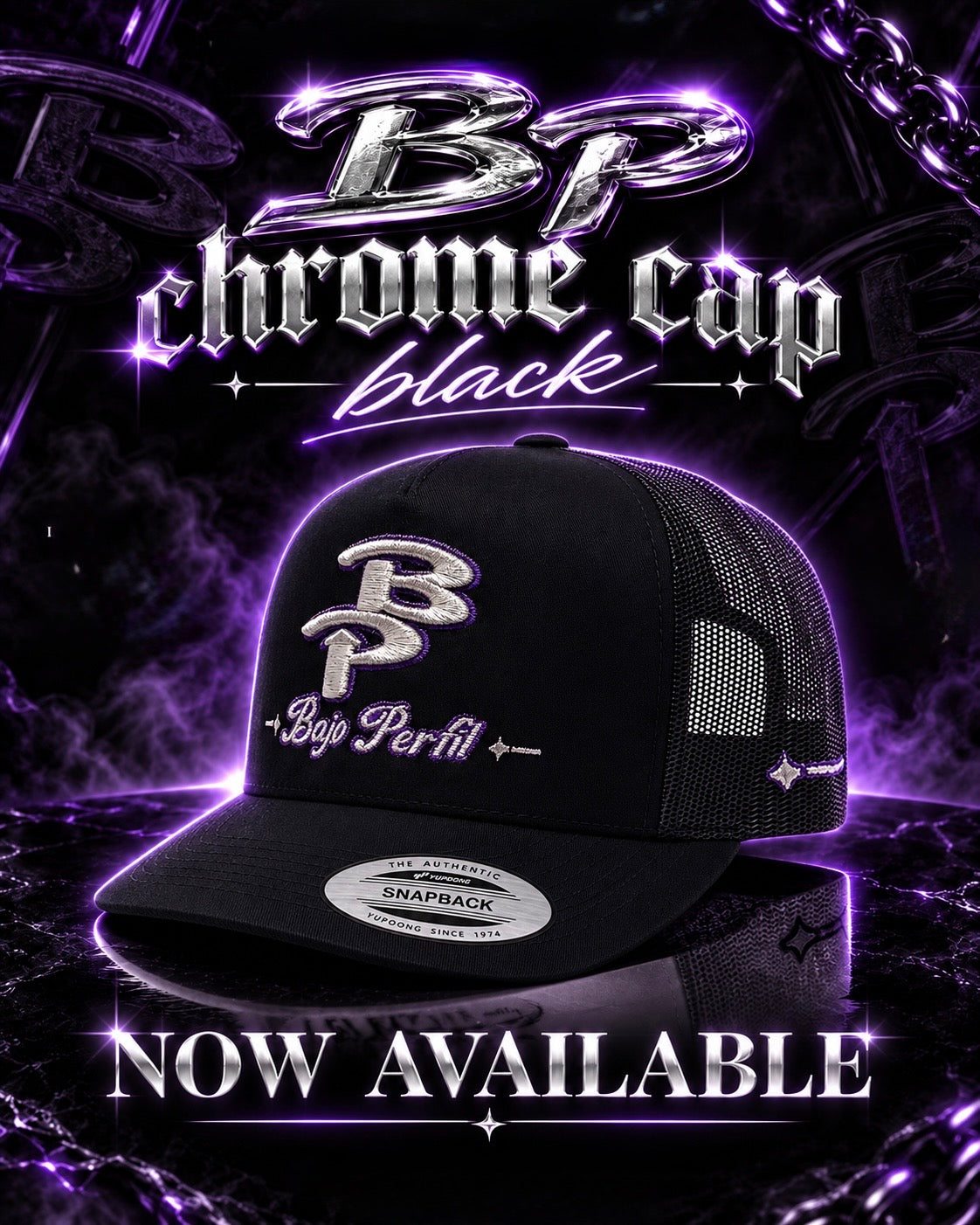 BP BLACK CHROME CAP