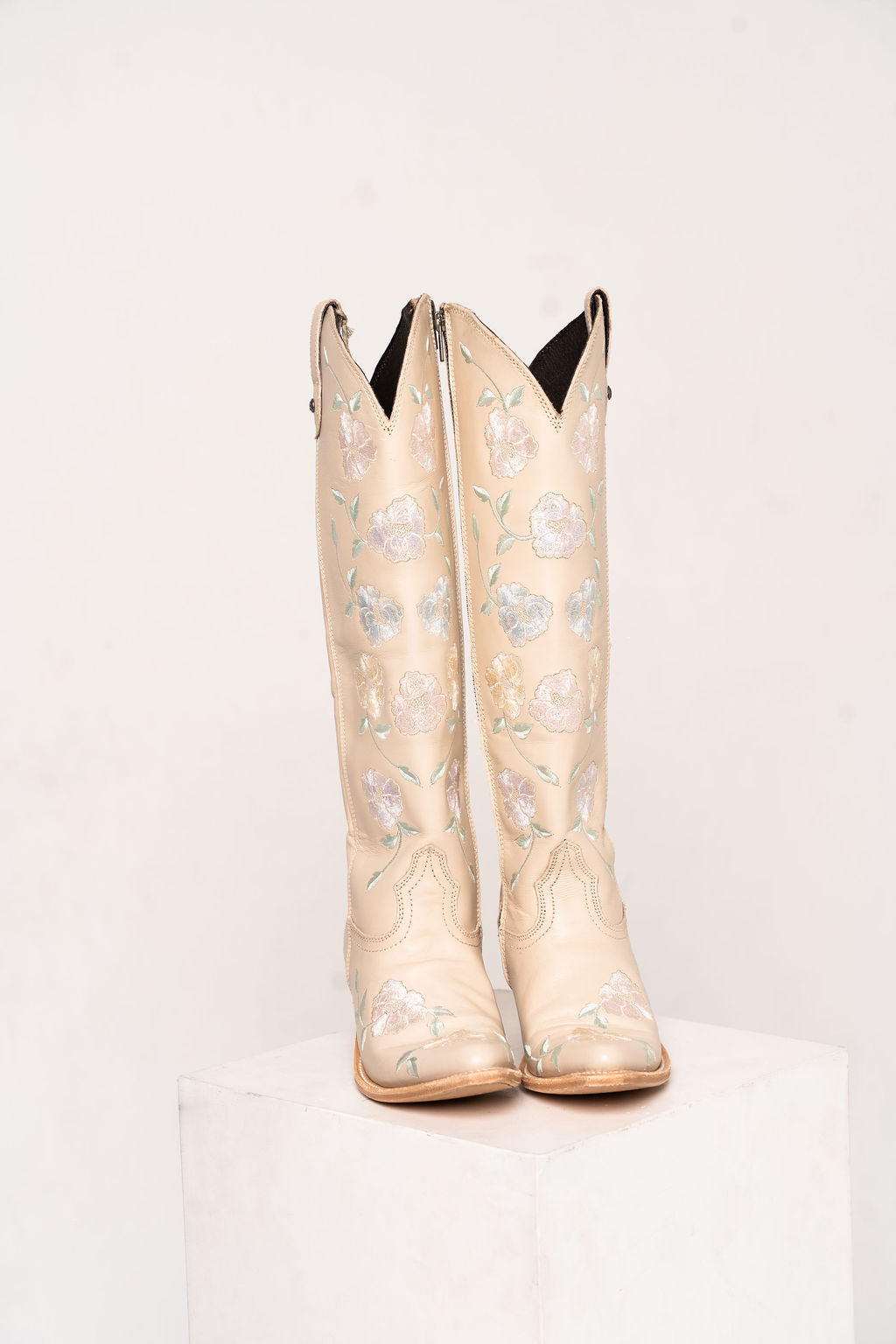 JH Exclusive-Allie Missouri Bone/Pastel Flowers -Womens Boots