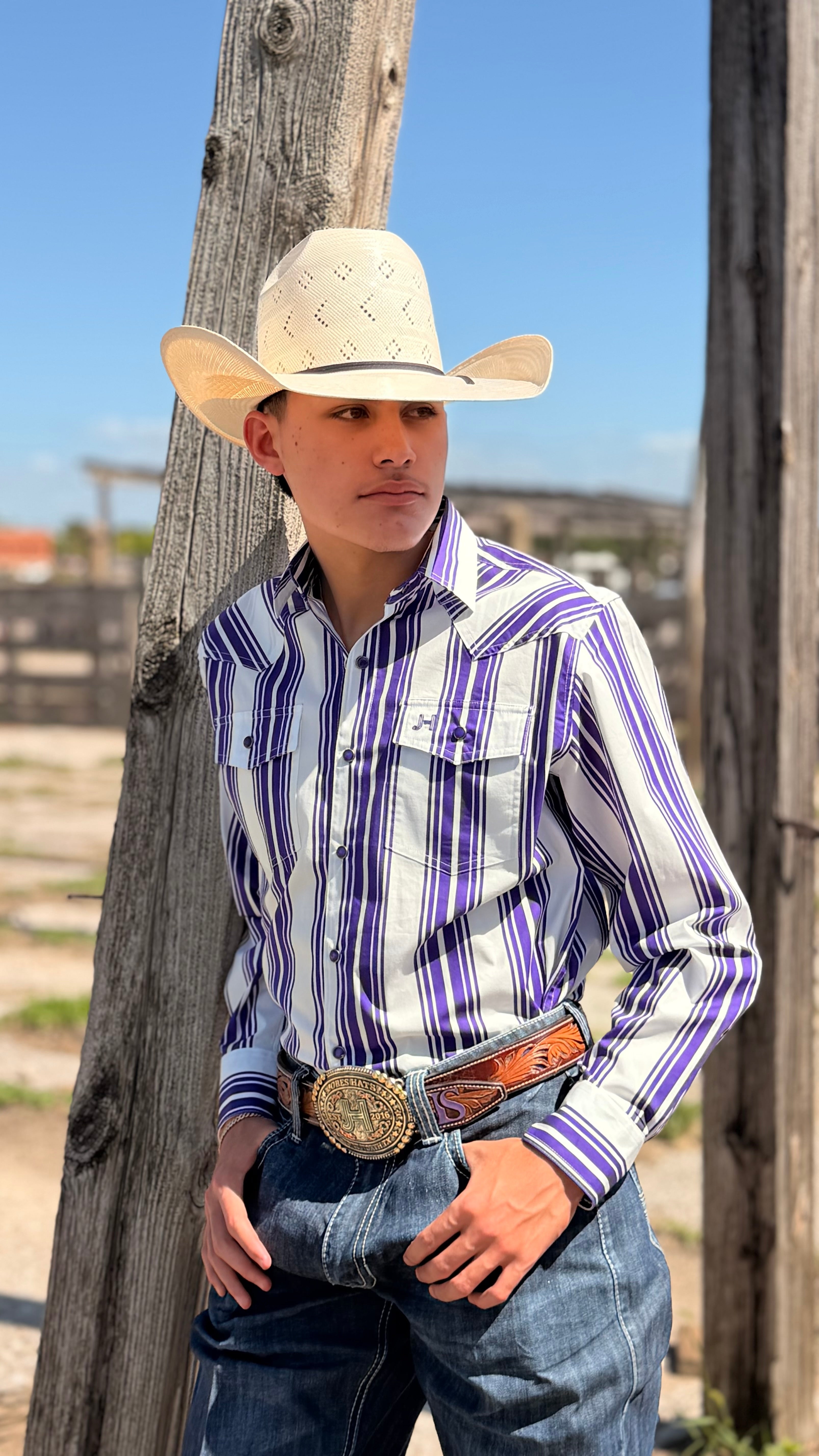 New JH Shirt Retro Collection Purple/White