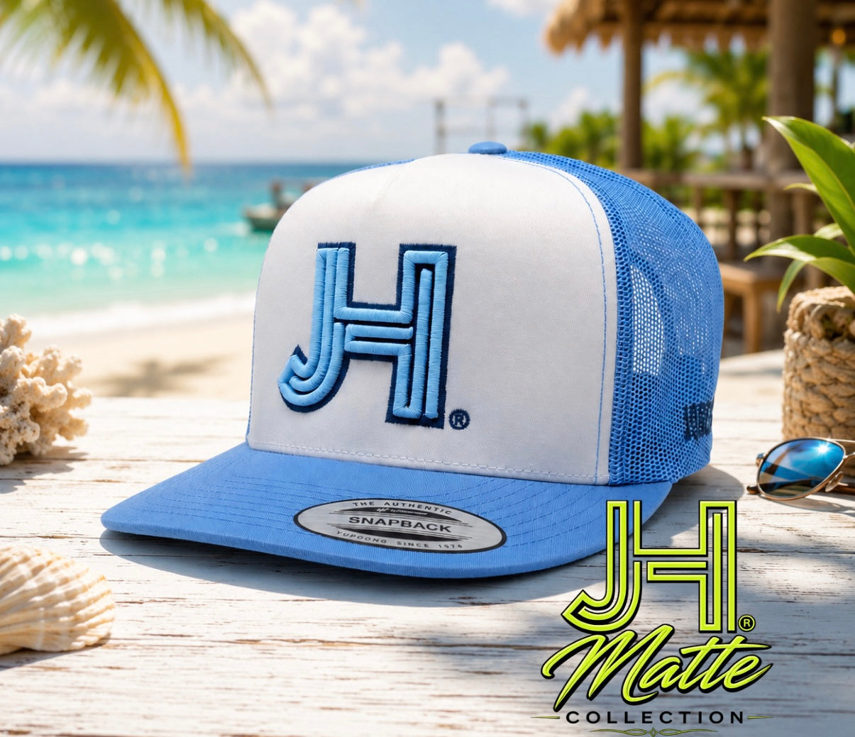 New 2026 Matte Collection- White/Baby Blue Baby Blue/Navy outline