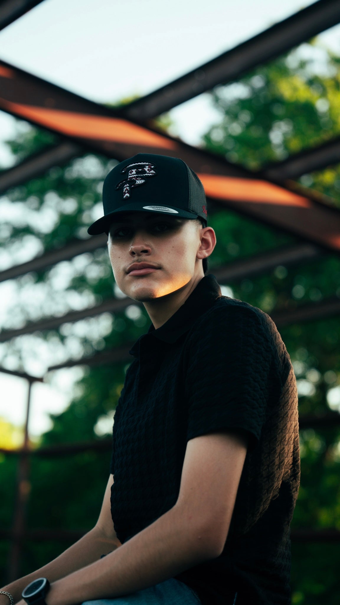 New BP Aztec "Crimson" Black