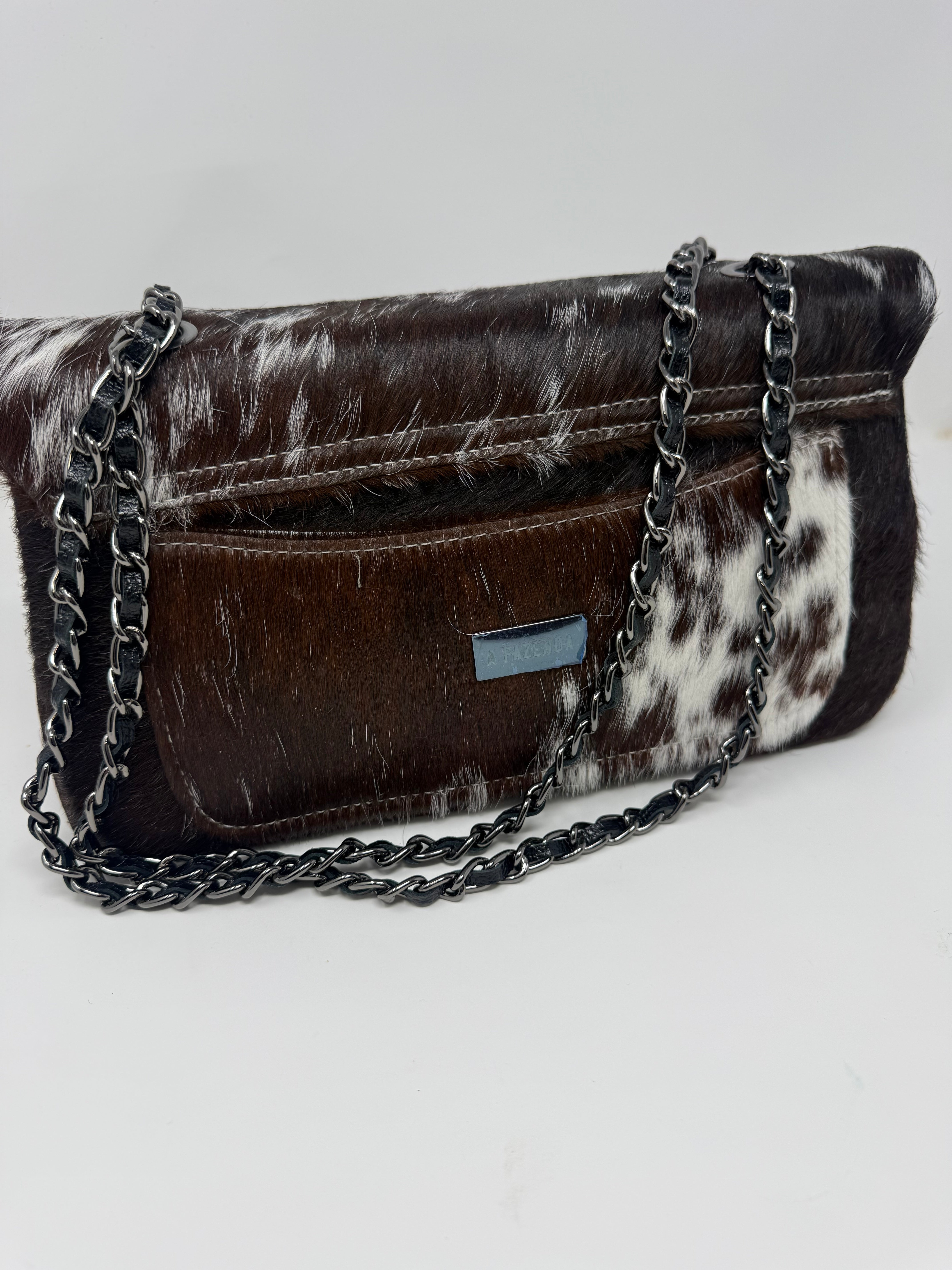 CC flap chain bag purse-Genuine Cowhide #1
