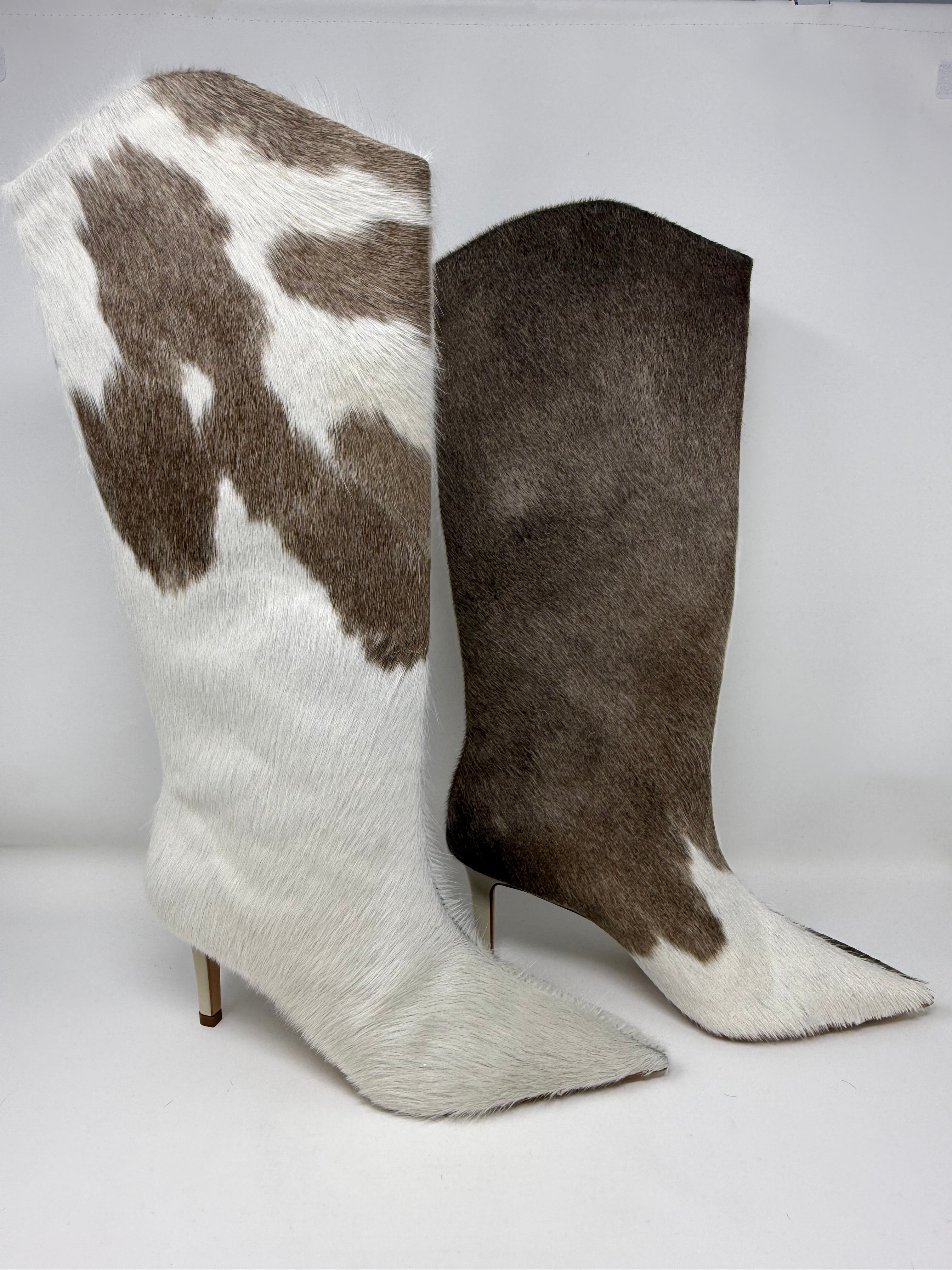 JH Cali Stiletto Boot- Genuine Cowhide (size 7 1/2) #36-Womens Boots