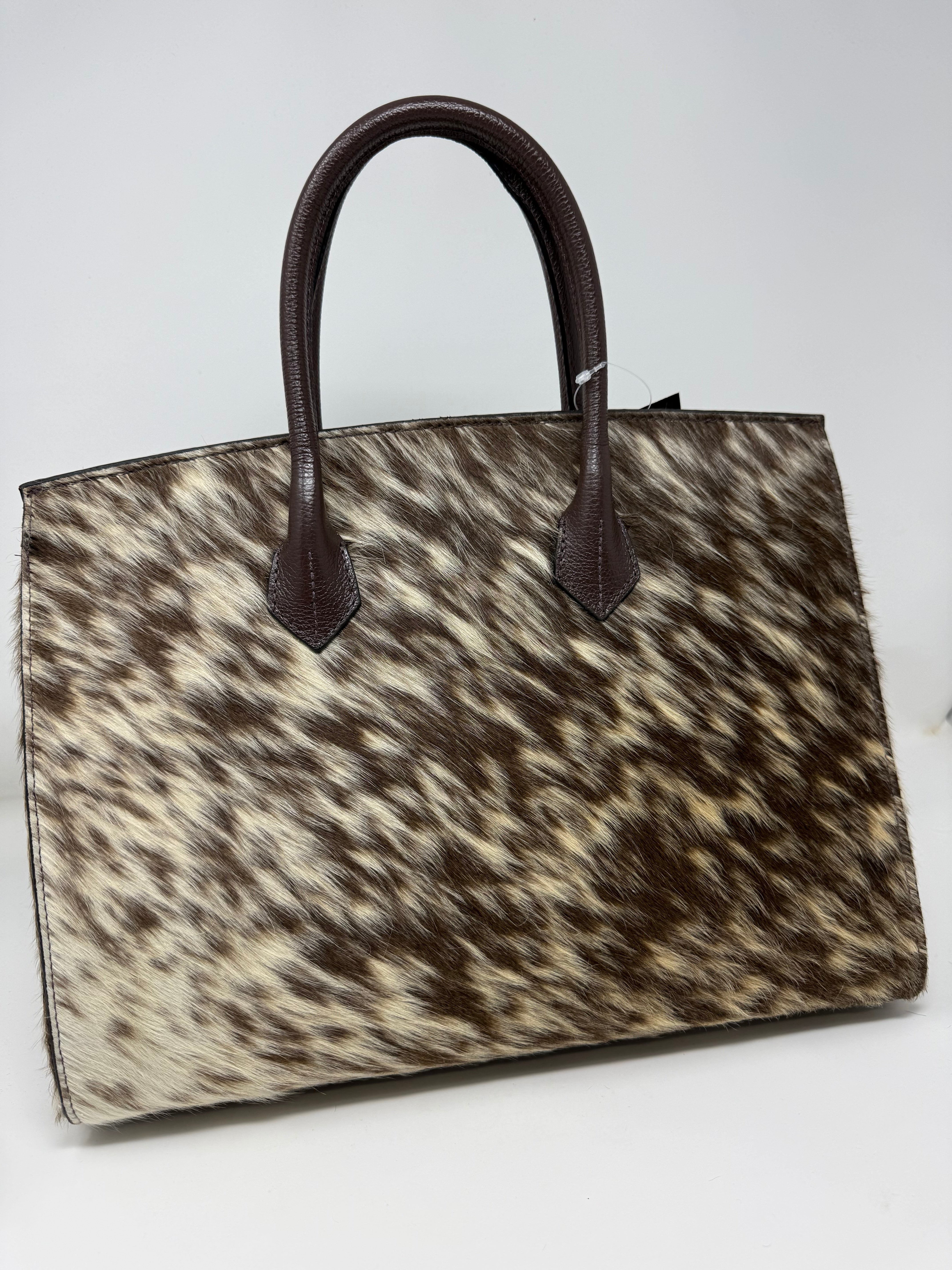 Hanna Genuine Cowhide Birkin Bag Purse #23