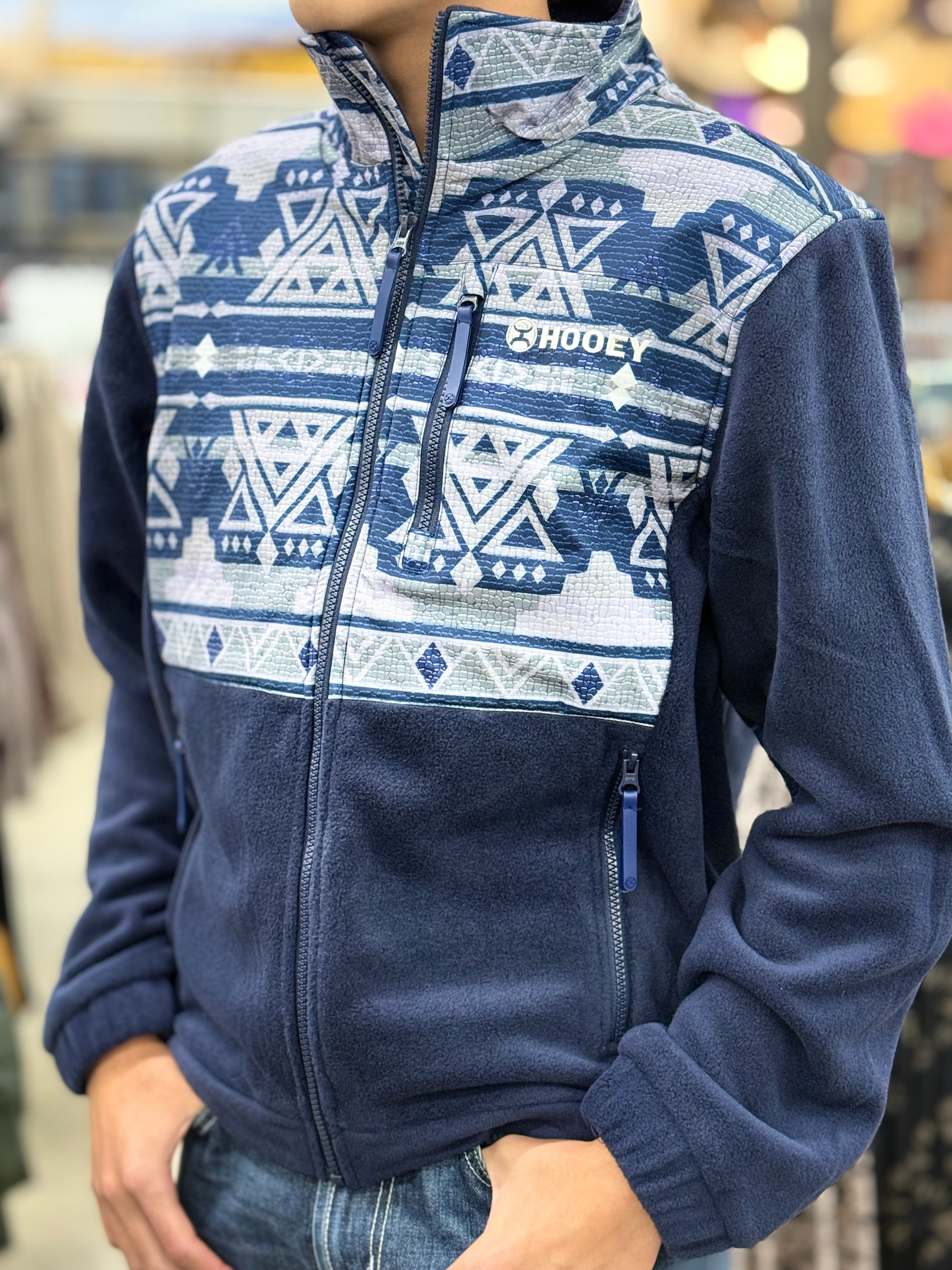 Aztec Men’s Hooey Sherpa Blue jacket - Jobes Hats, LLC