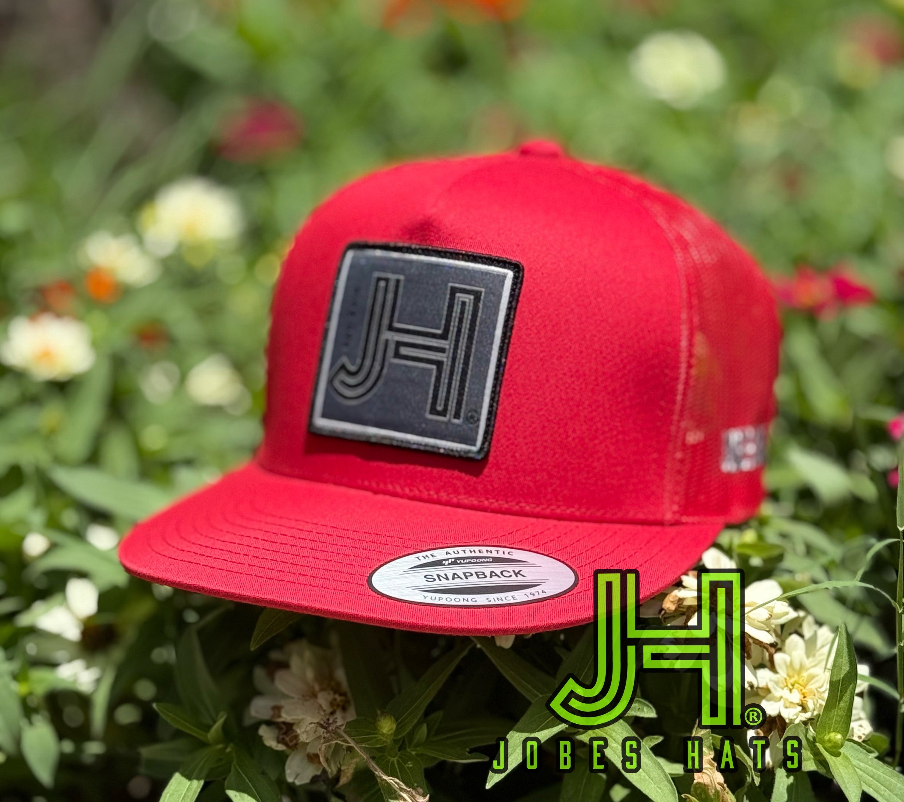 New 2025 JH Cap-Black/Red Mamba patch - Jobes Hats, LLC