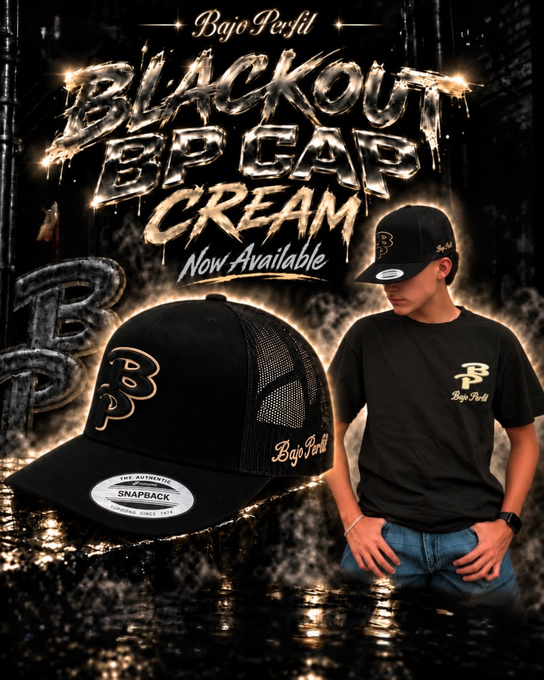 BP blackout cream/black cap