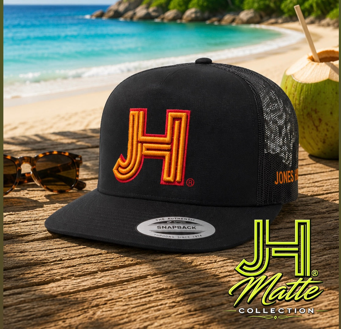 New 2026 Matte Collection- All Black Rust/Red outline