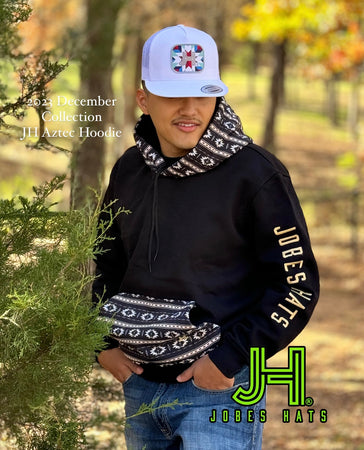 2023 December Collection JH Aztec Hoodie - Jobes Hats