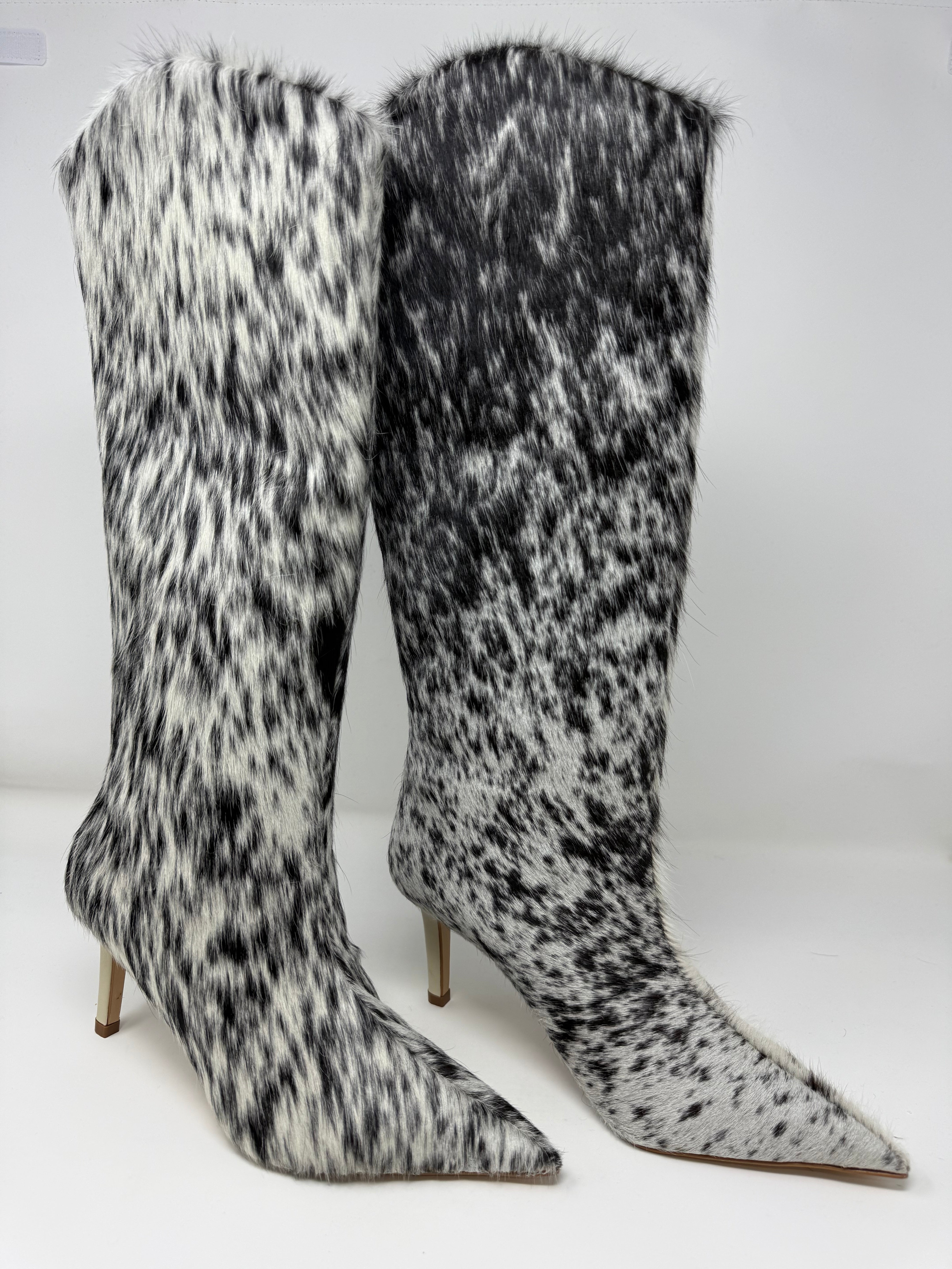 JH Cali Stiletto Boot- Genuine Cowhide (size 5 1/2) #28 -Womens Boots