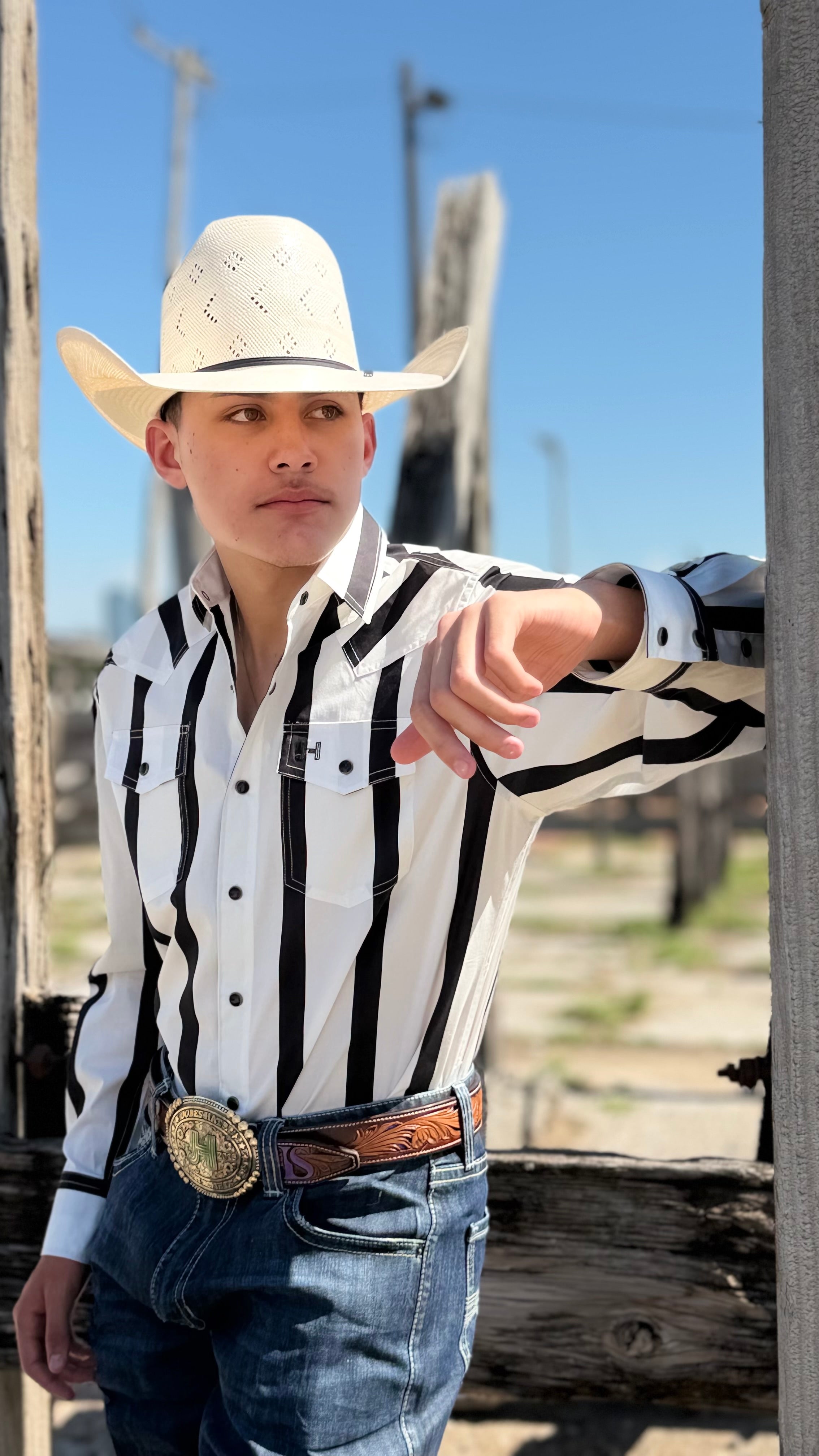New JH Shirt Retro Collection Black/White (Big Stripes)