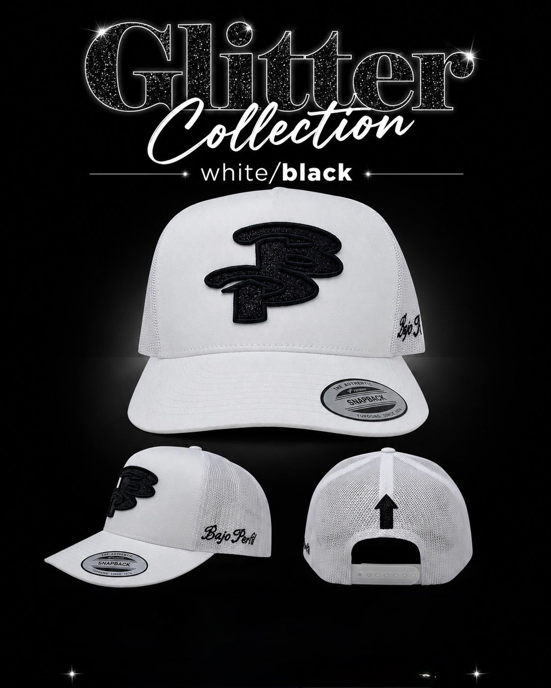BP Glitter white/black