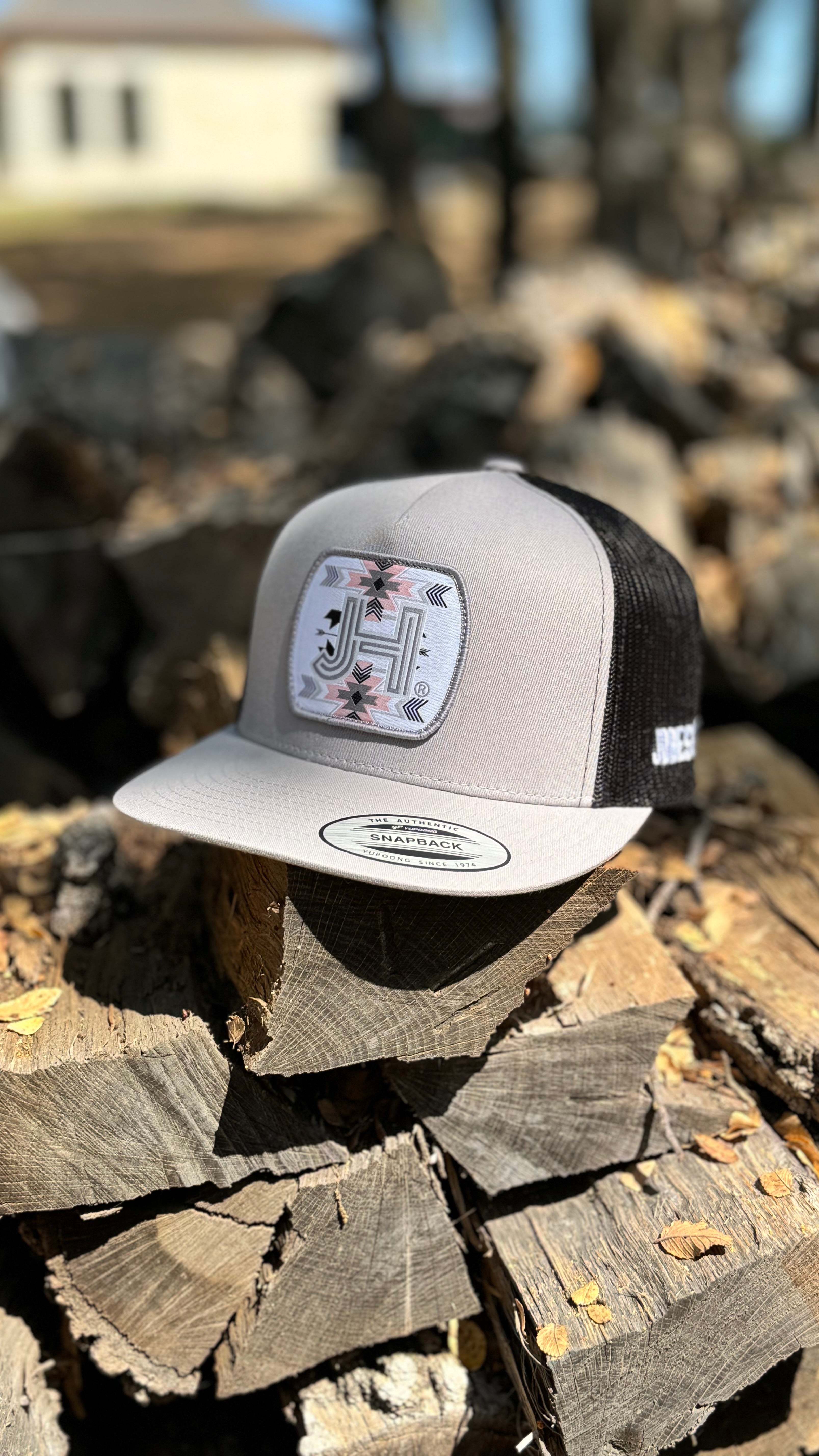 2023 Jobes Hats- Silver/Black Pink Arrow Patch - Jobes Hats, LLC