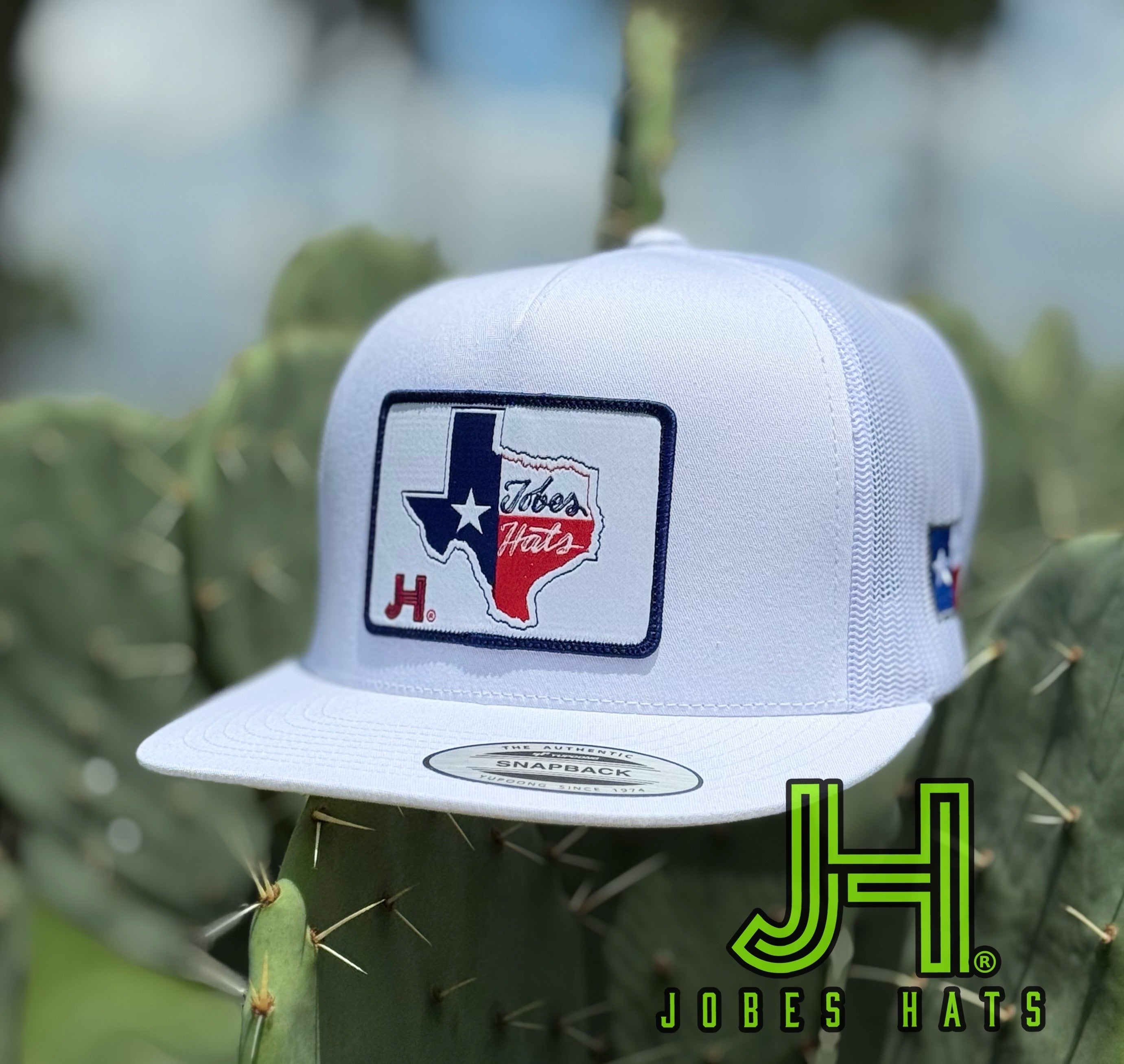 New 2025 JH Cap-All White TX patch - Jobes Hats, LLC