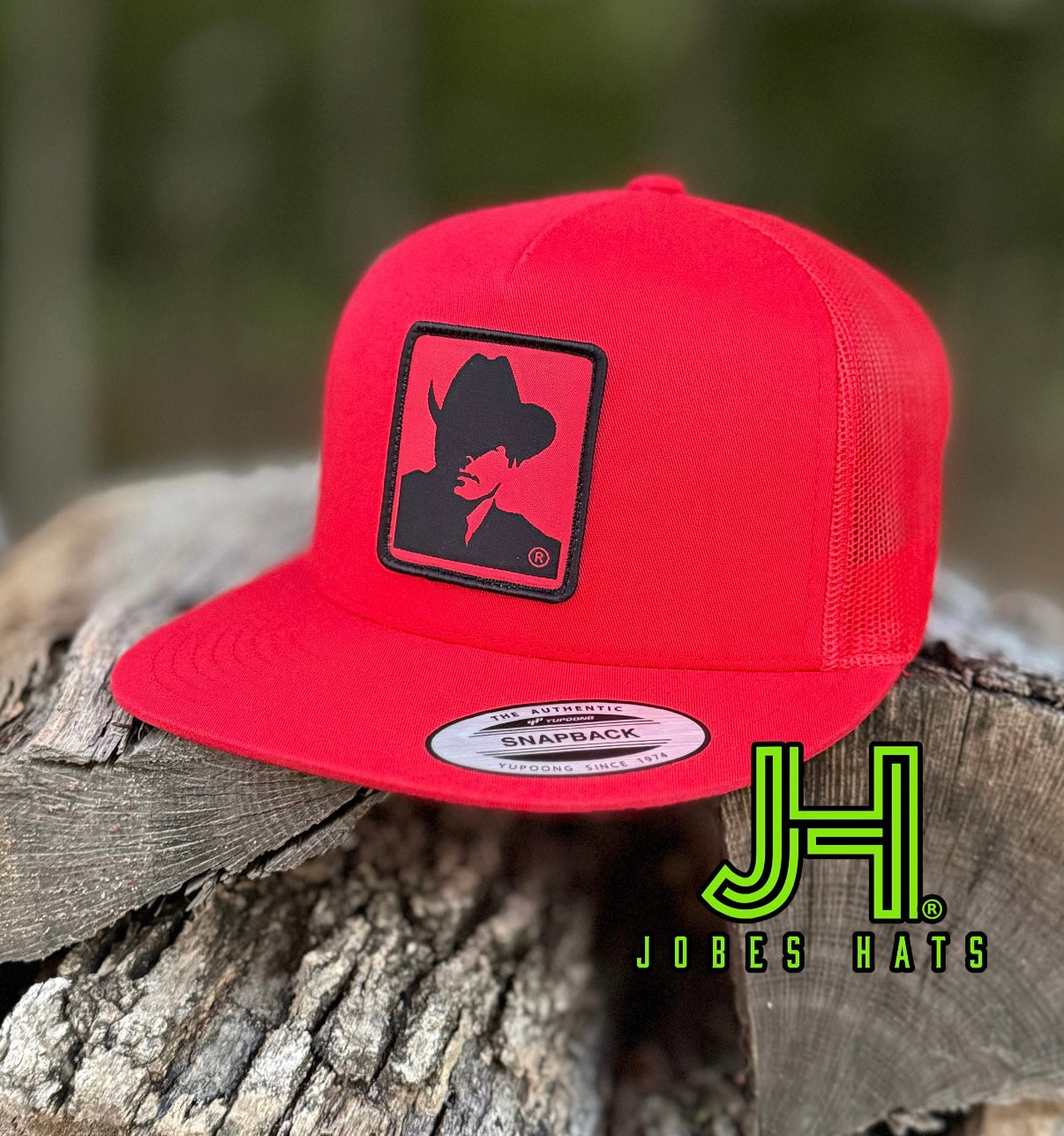 2024 Jobes Hats- All Red Montana Patch - Jobes Hats, LLC
