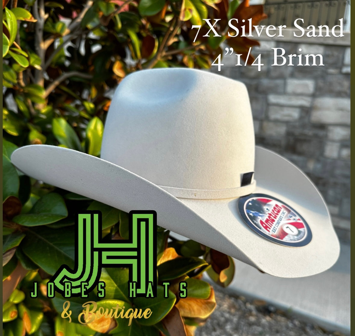 American Hat Co Felt  7x Silversand 4" 1/4 brim - Jobes Hats