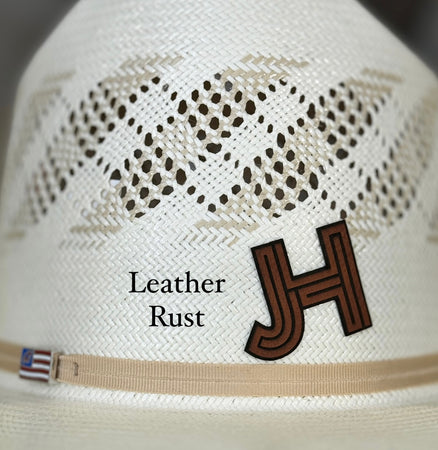 2023 Jobes Hats - patch/sticker - Leather Rust - Jobes Hats, LLC