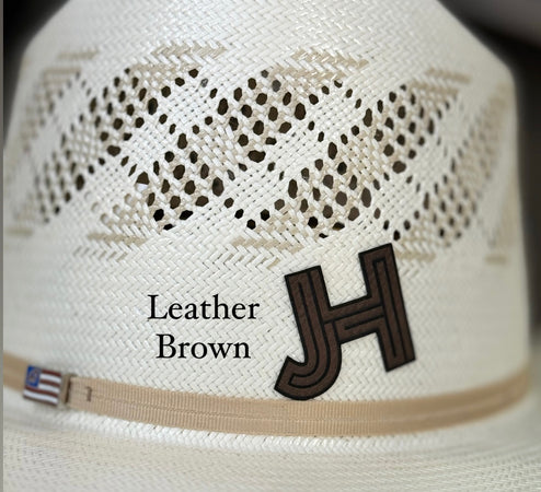2023 Jobes Hats - patch/sticker - Leather Brown - Jobes Hats, LLC