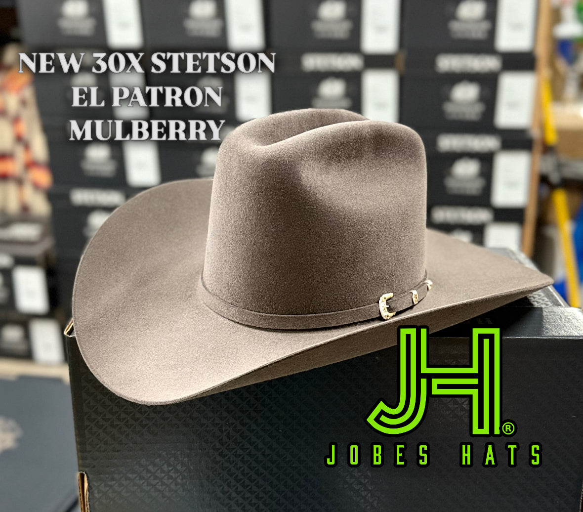Stetson 30X "El Patron" Mulberry 5" 3/4 Crown 4" Brim - Jobes Hats, LLC